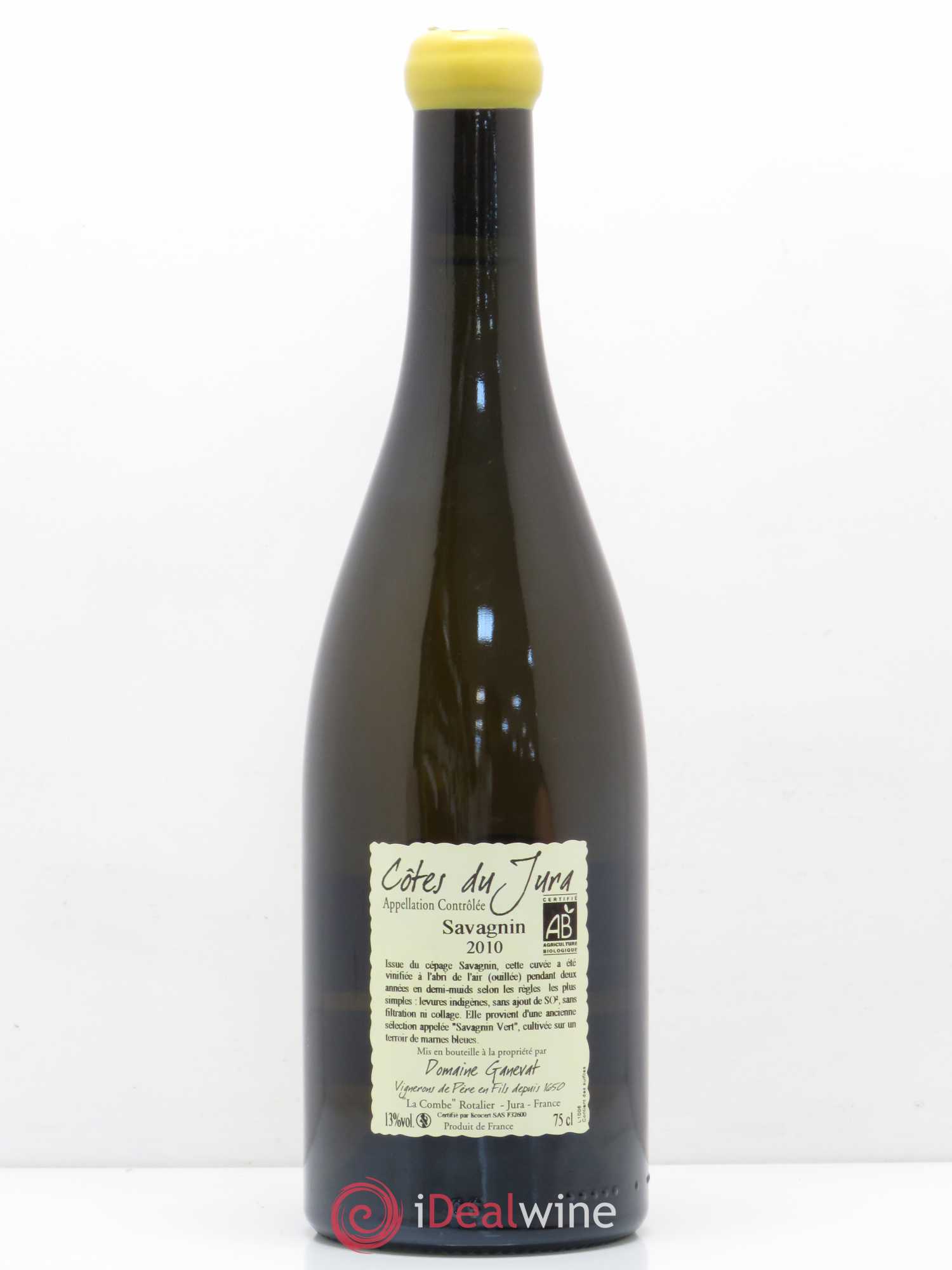 Côtes du Jura Les Chalasses Marnes Bleues Jean-François Ganevat (Domaine) 2010 - Lot de 1 bouteille - 1