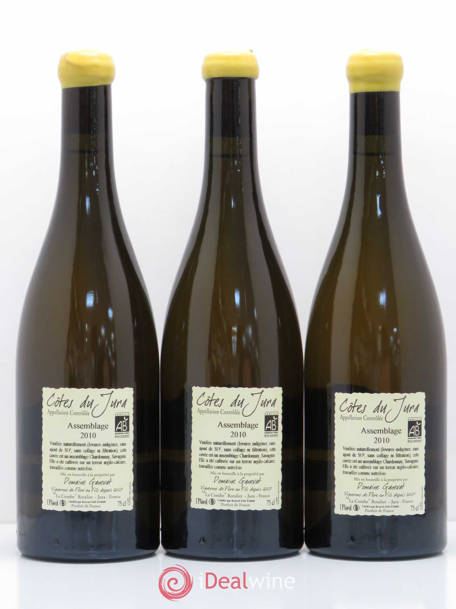 Côtes du Jura Cuvée Orégane Jean-François Ganevat (Domaine) 2010 - Lot de 3 bouteilles - 1