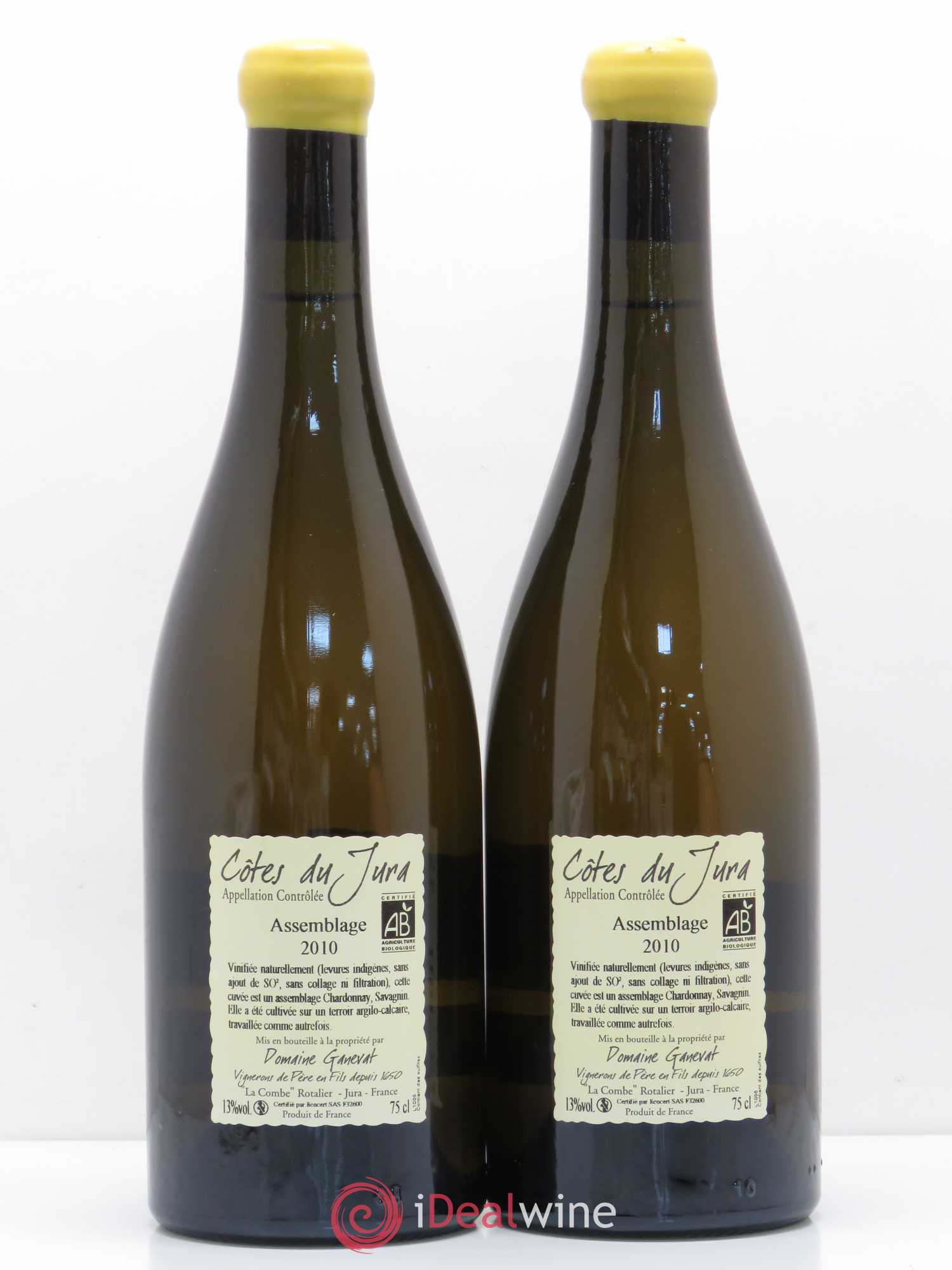 Côtes du Jura Cuvée Orégane Jean-François Ganevat (Domaine) 2010 - Lot de 2 bouteilles - 1
