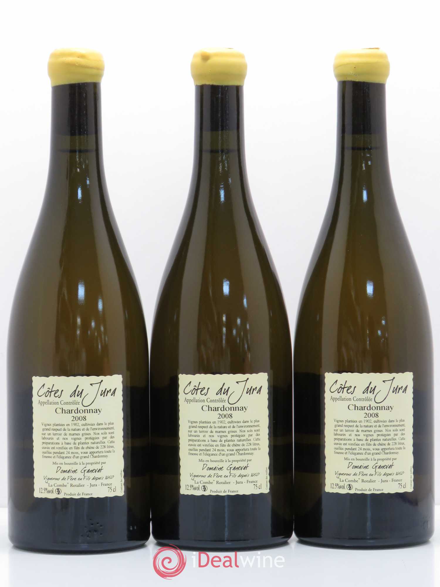 Côtes du Jura Les Chalasses Vieilles Vignes Jean-François Ganevat (Domaine) 2008 - Lot de 3 bouteilles - 1