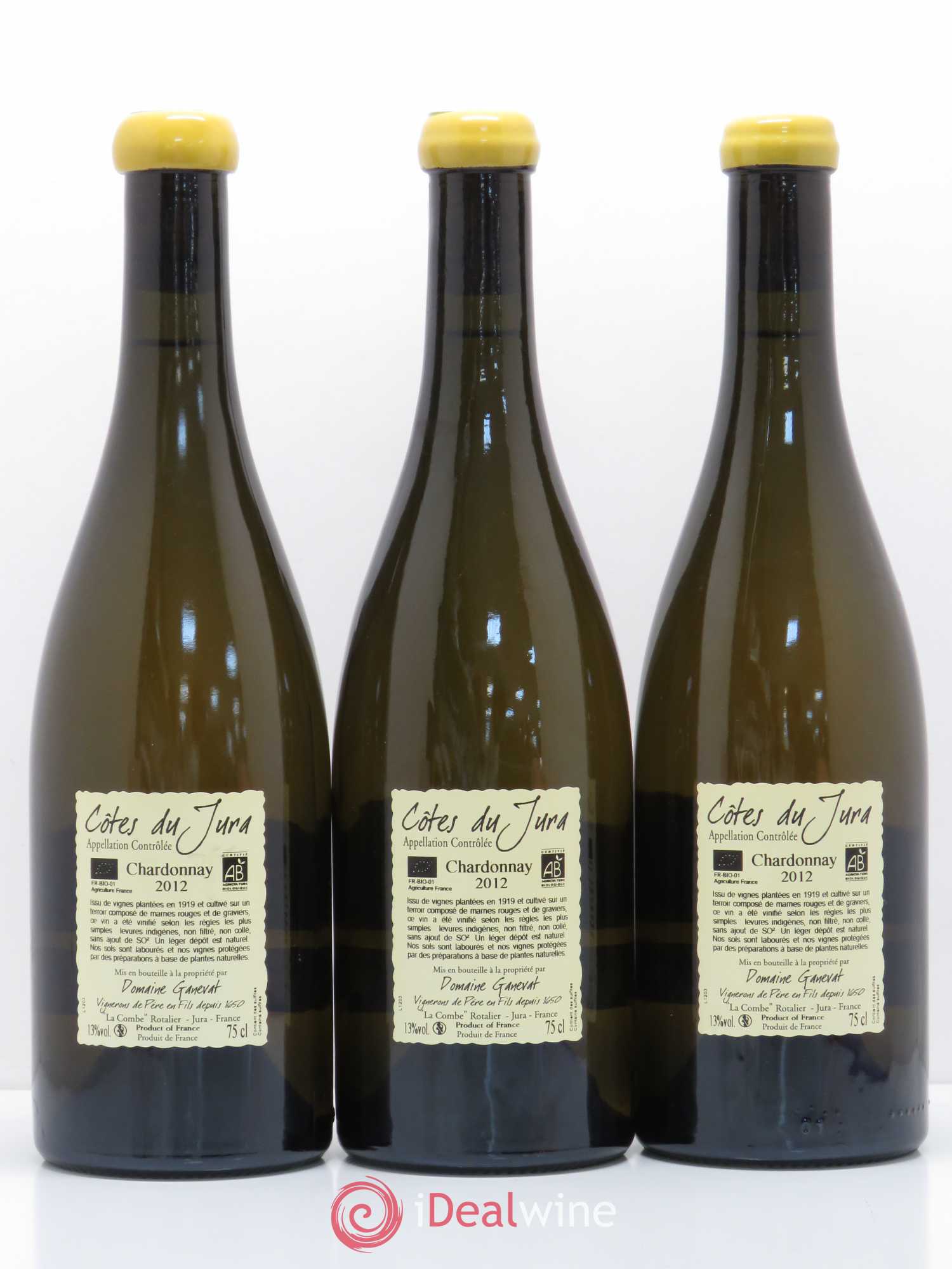 Côtes du Jura Les Grands Teppes Vieilles Vignes Jean-François Ganevat (Domaine) 2012 - Lot de 3 bouteilles - 1