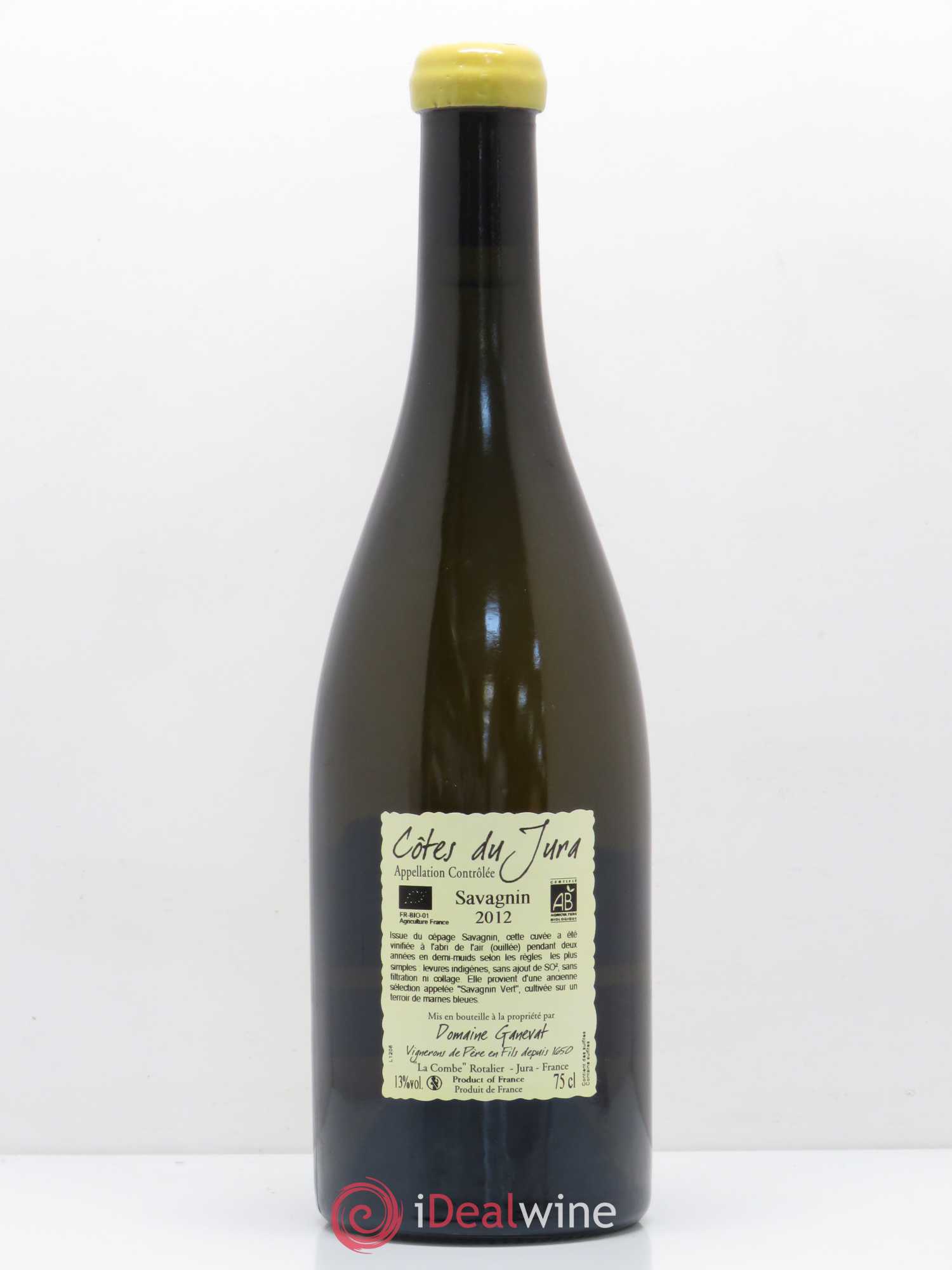 Côtes du Jura Les Chalasses Marnes Bleues Jean-François Ganevat (Domaine) 2012 - Lot de 1 bouteille - 1