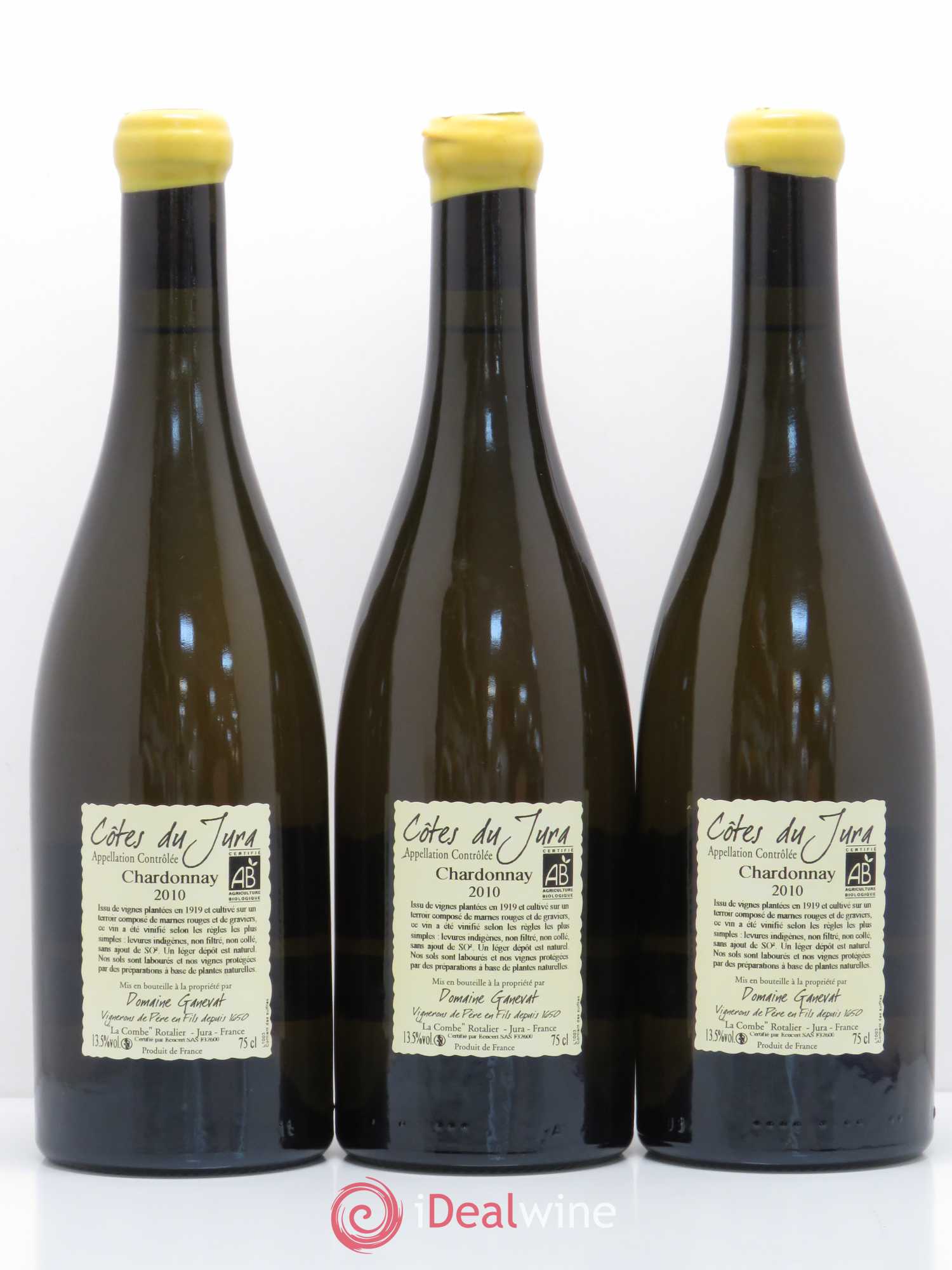 Côtes du Jura Les Grands Teppes Vieilles Vignes Jean-François Ganevat (Domaine) 2010 - Lot de 3 bouteilles - 1