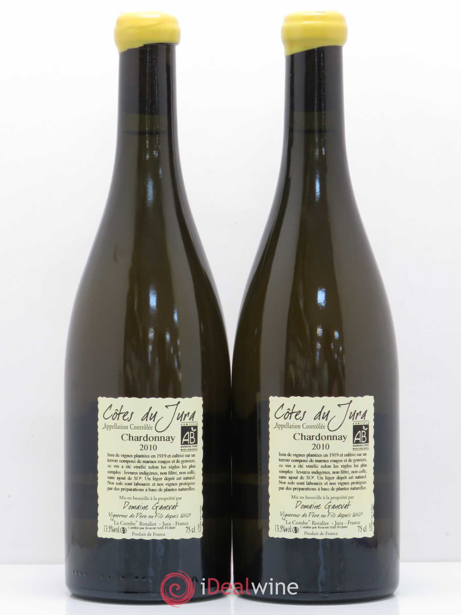 Côtes du Jura Les Grands Teppes Vieilles Vignes Jean-François Ganevat (Domaine) 2010 - Lot de 2 bouteilles - 1