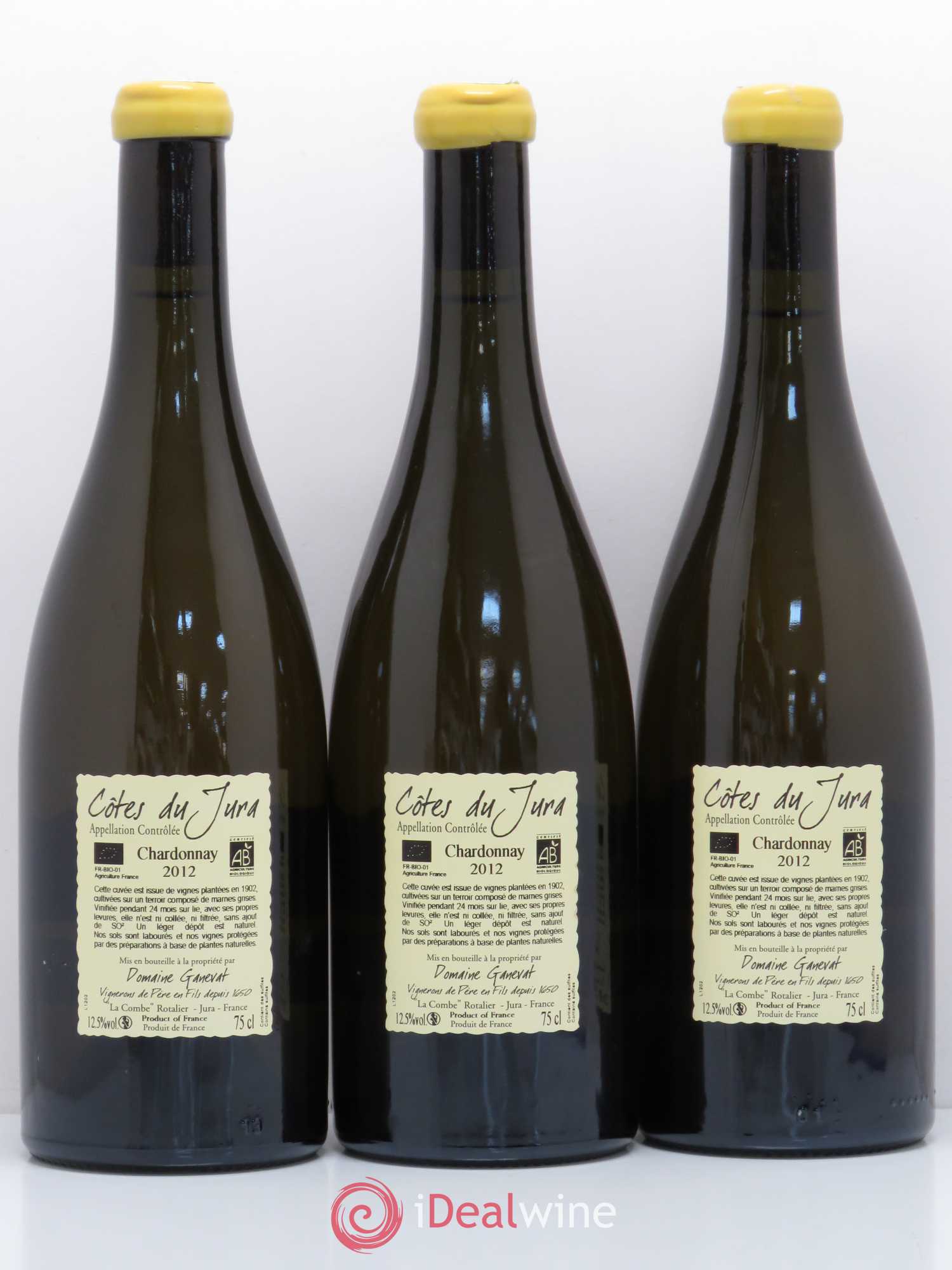 Côtes du Jura Les Chalasses Vieilles Vignes Jean-François Ganevat (Domaine) 2012 - Lot de 3 bouteilles - 1