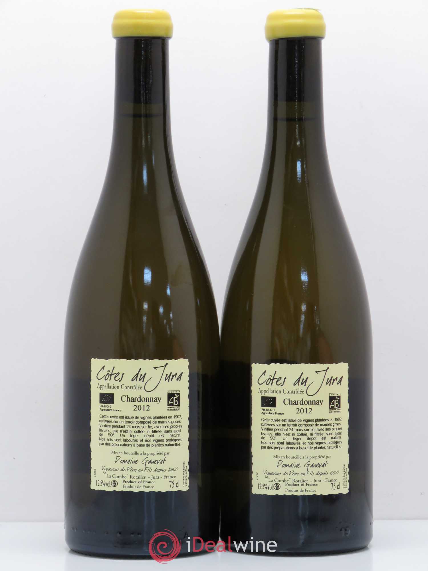 Côtes du Jura Les Chalasses Vieilles Vignes Jean-François Ganevat (Domaine) 2012 - Lot de 2 bouteilles - 1