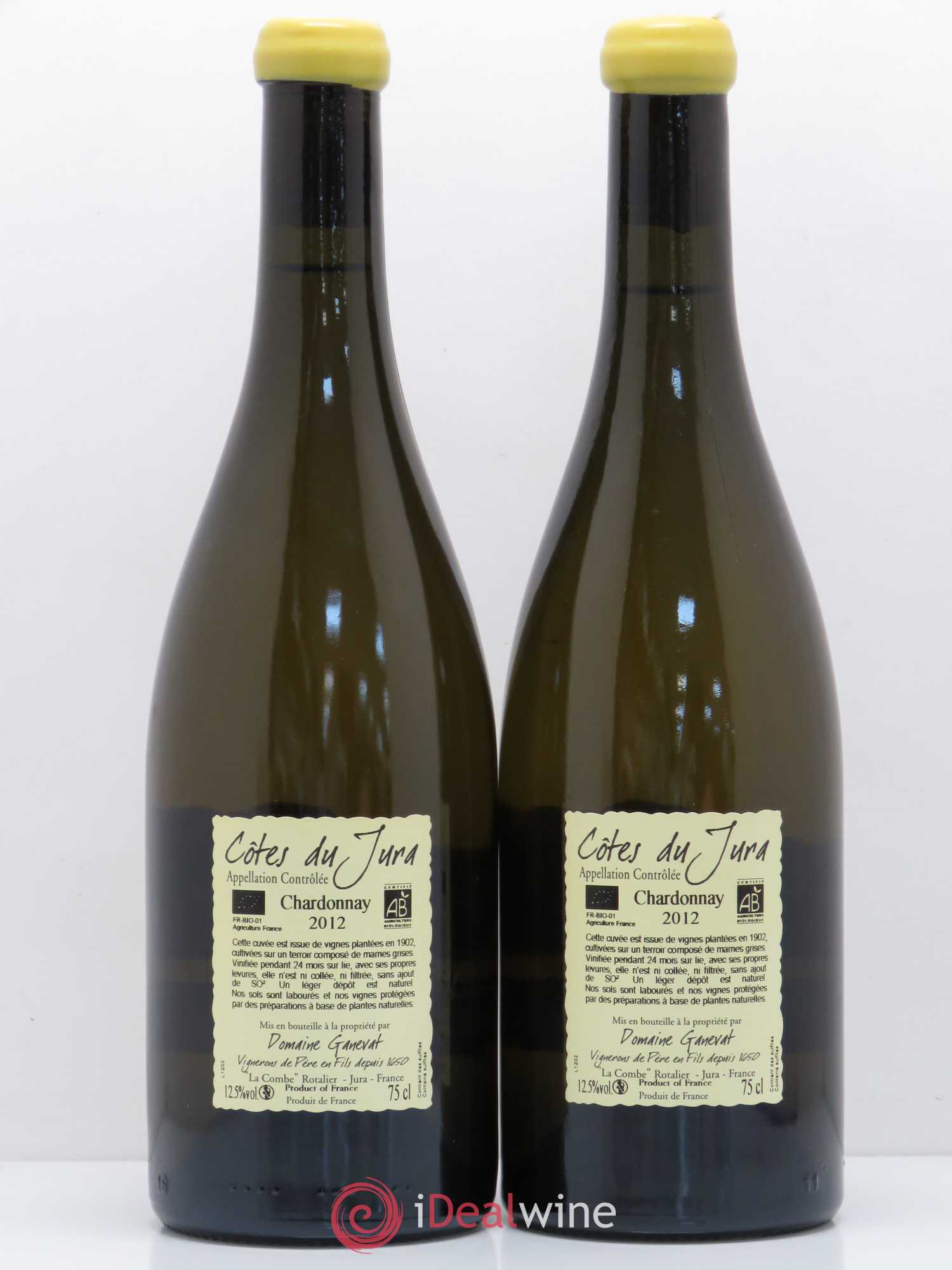 Côtes du Jura Les Chalasses Vieilles Vignes Jean-François Ganevat (Domaine) 2012 - Lot de 2 bouteilles - 1