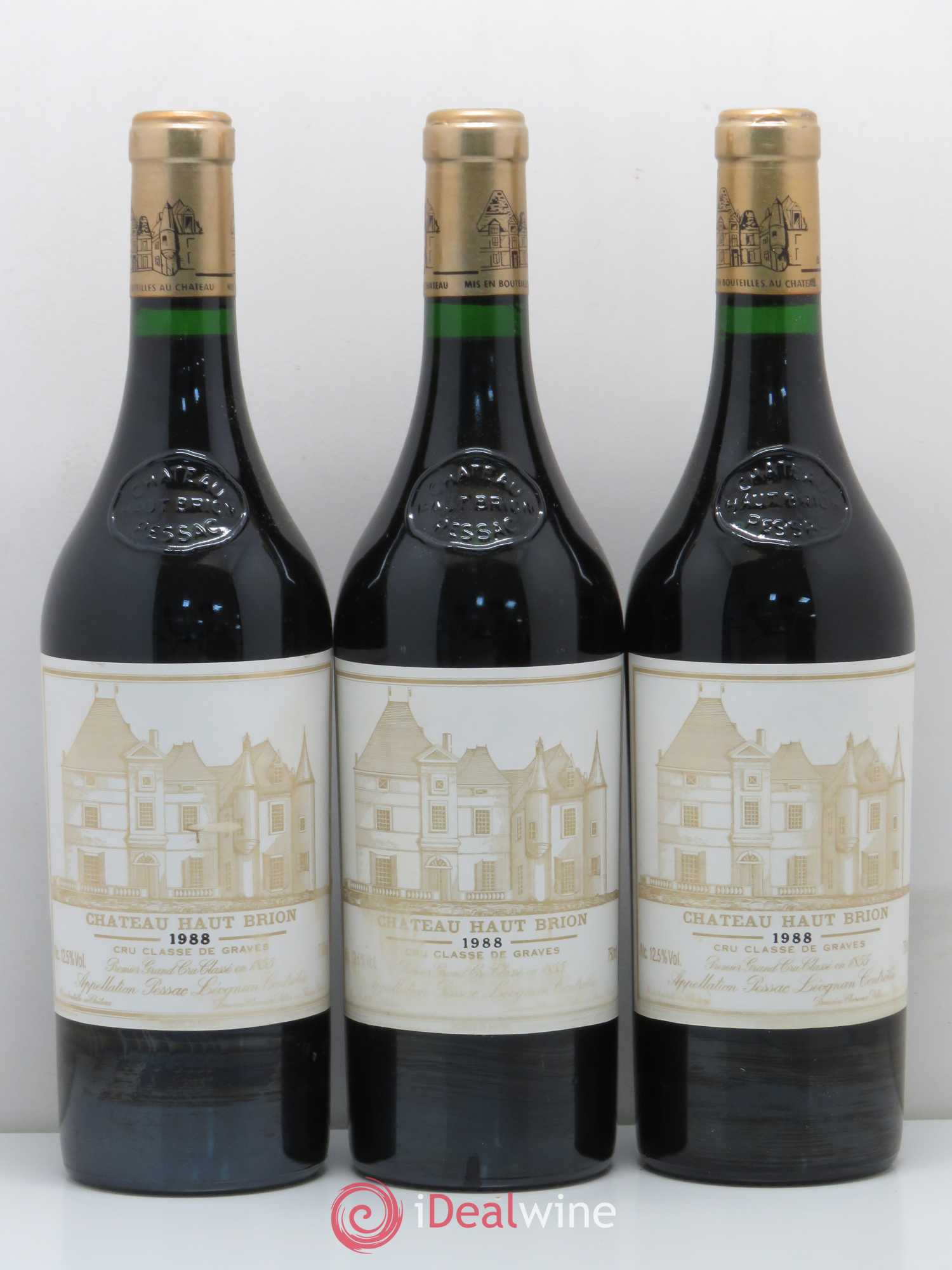 Château Haut Brion 1er Grand Cru Classé 1988 - Lotto di 12 bottiglie - 1