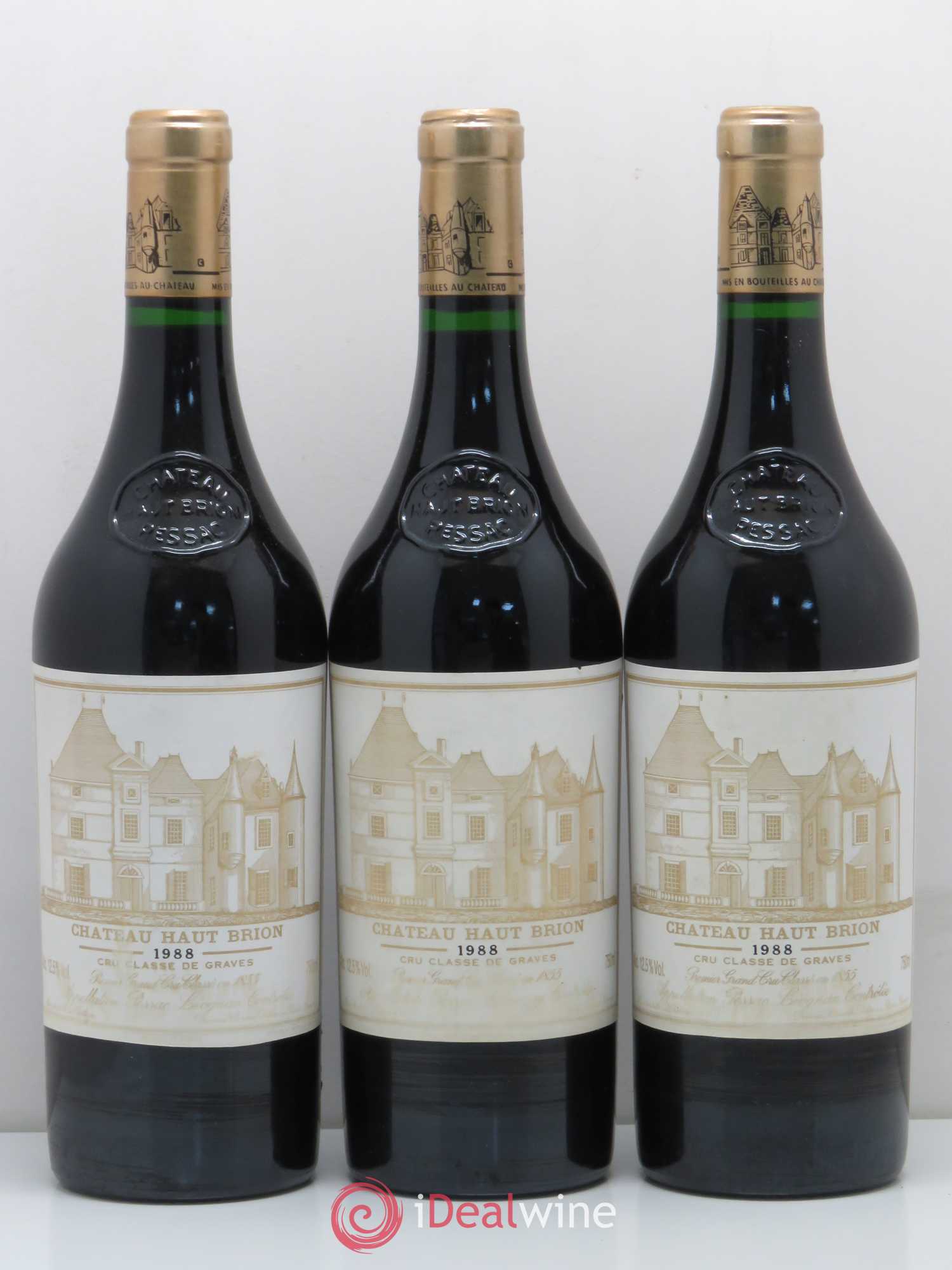 Château Haut Brion 1er Grand Cru Classé 1988 - Lotto di 12 bottiglie - 3