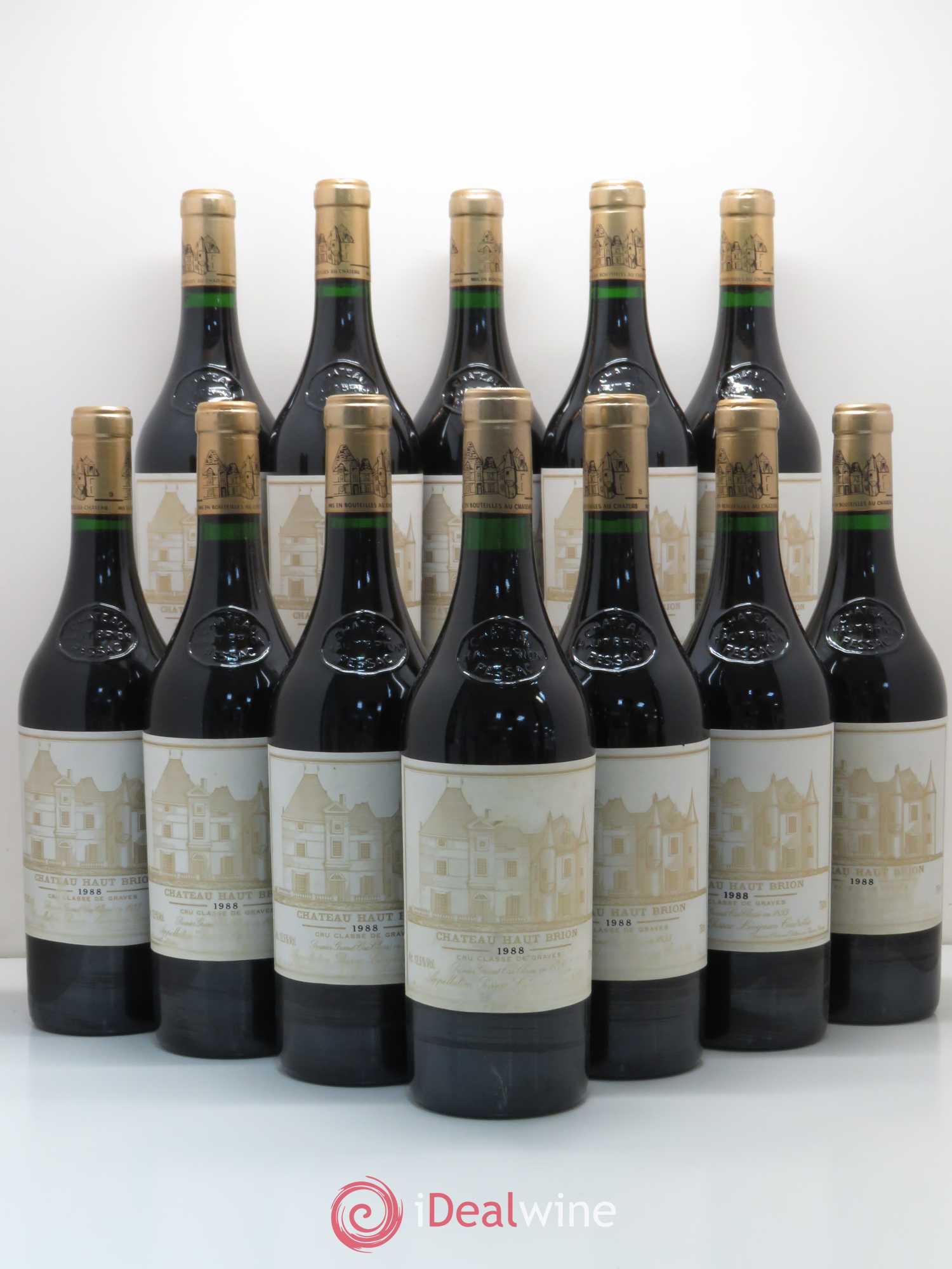 Château Haut Brion 1er Grand Cru Classé 1988 - Lotto di 12 bottiglie - 0