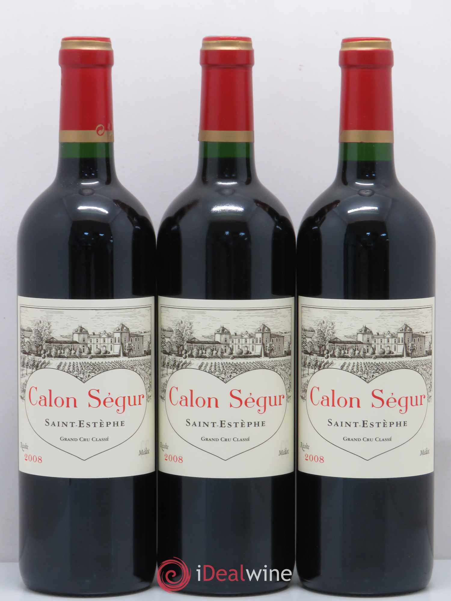 Château Calon Ségur 3ème Grand Cru Classé 2008 - Lot de 12 bouteilles - 1