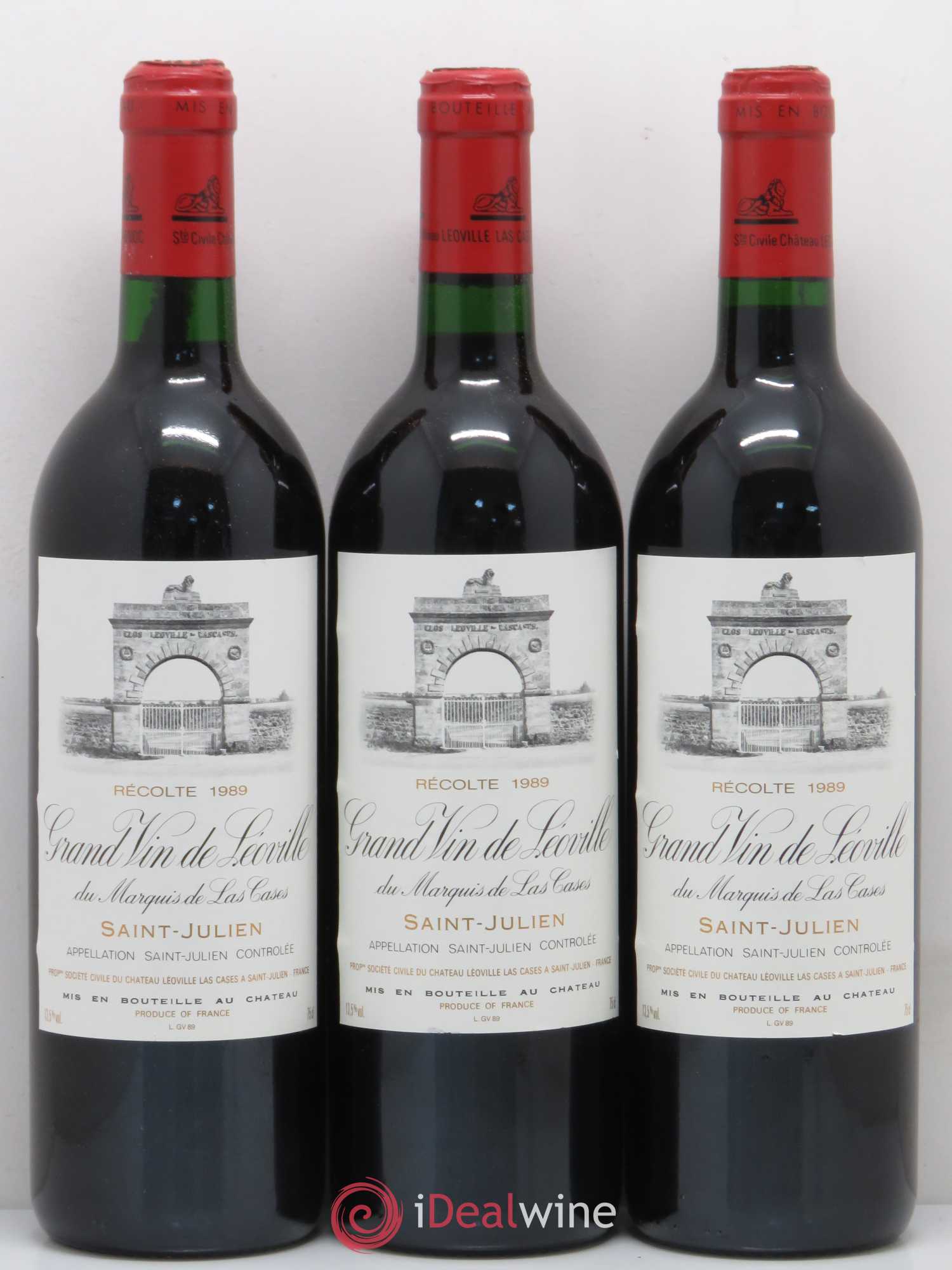 Château Léoville Las Cases 2ème Grand Cru Classé 1989 - Lot de 12 bouteilles - 3