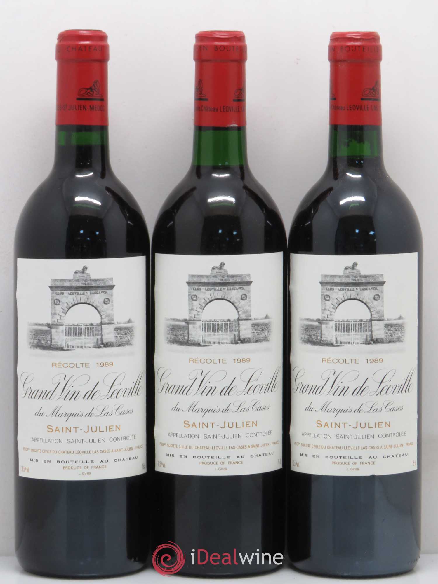 Château Léoville Las Cases 2ème Grand Cru Classé 1989 - Lot de 12 bouteilles - 4