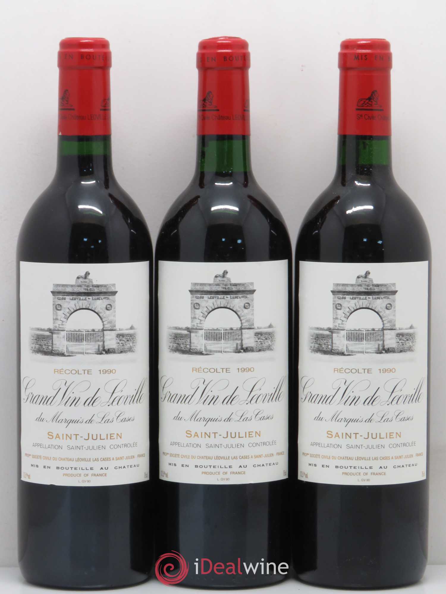 Château Léoville Las Cases 2ème Grand Cru Classé 1990 - Lotto di 12 bottiglie - 2