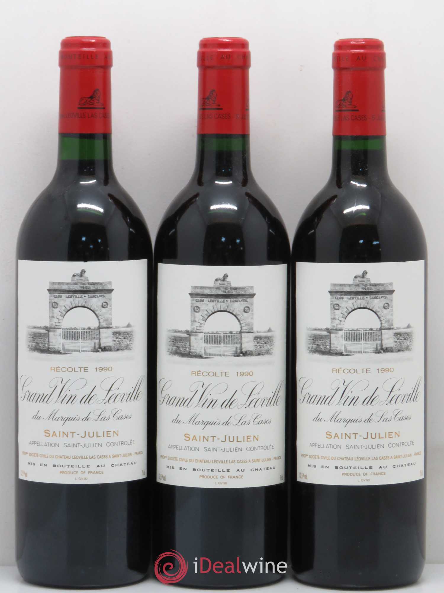Château Léoville Las Cases 2ème Grand Cru Classé 1990 - Lotto di 12 bottiglie - 4