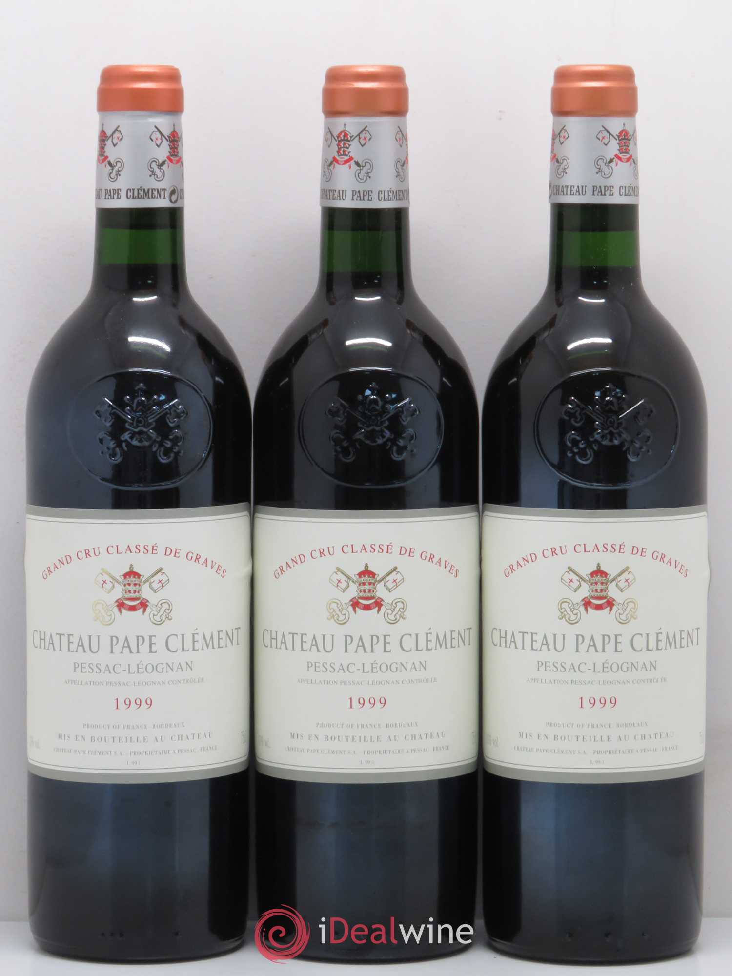 Château Pape Clément Cru Classé de Graves 1999 - Lot de 12 bouteilles - 1