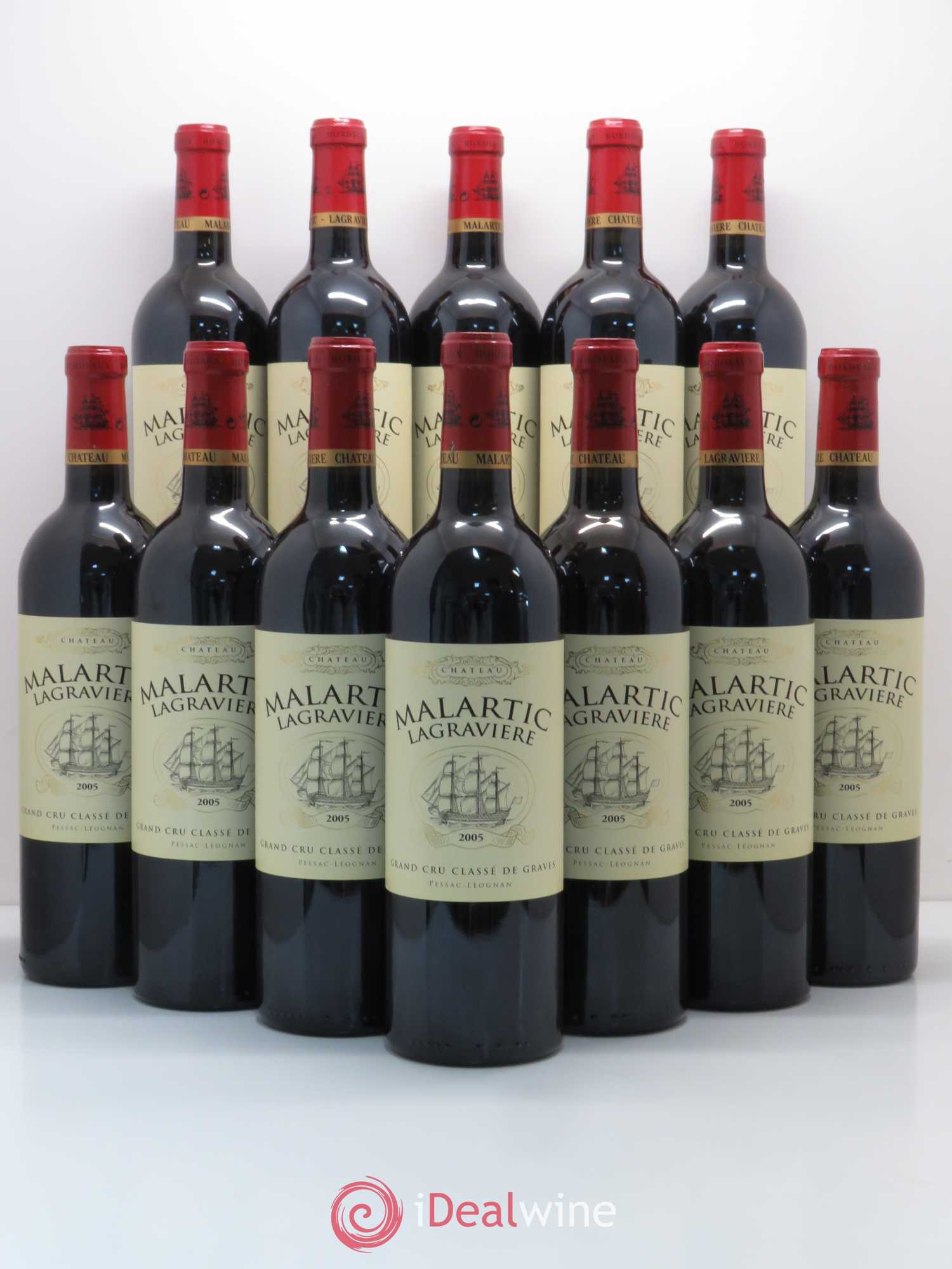 Château Malartic-Lagravière Cru Classé de Graves 2005 - Lot de 12 bouteilles - 0