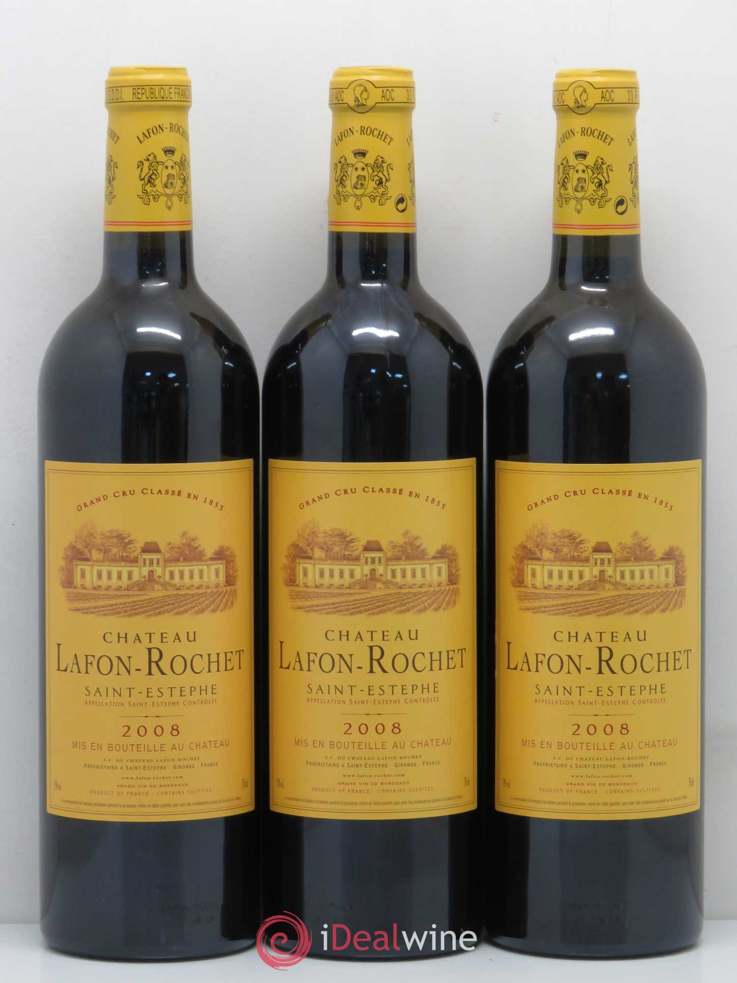 Château Lafon Rochet 4ème Grand Cru Classé 2008 - Lot de 12 bouteilles - 1