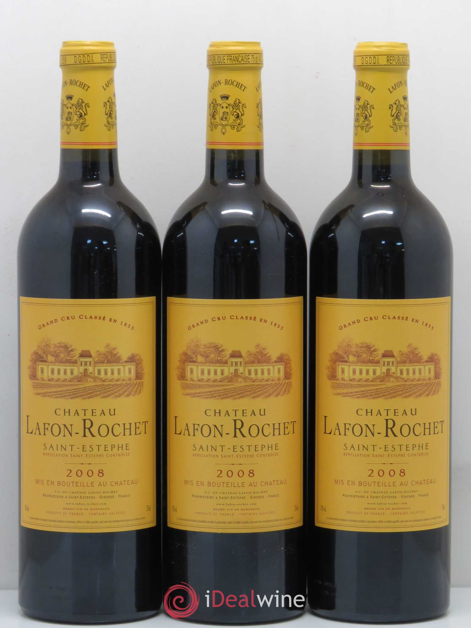 Château Lafon Rochet 4ème Grand Cru Classé 2008 - Lot de 12 bouteilles - 2