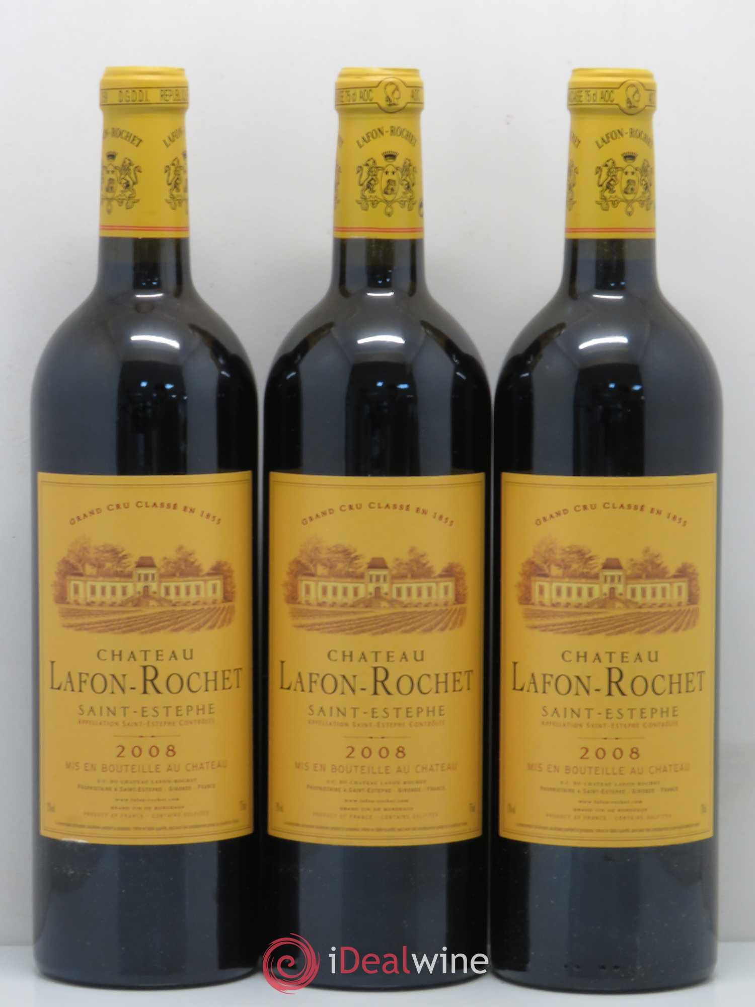 Château Lafon Rochet 4ème Grand Cru Classé 2008 - Lot de 12 bouteilles - 3