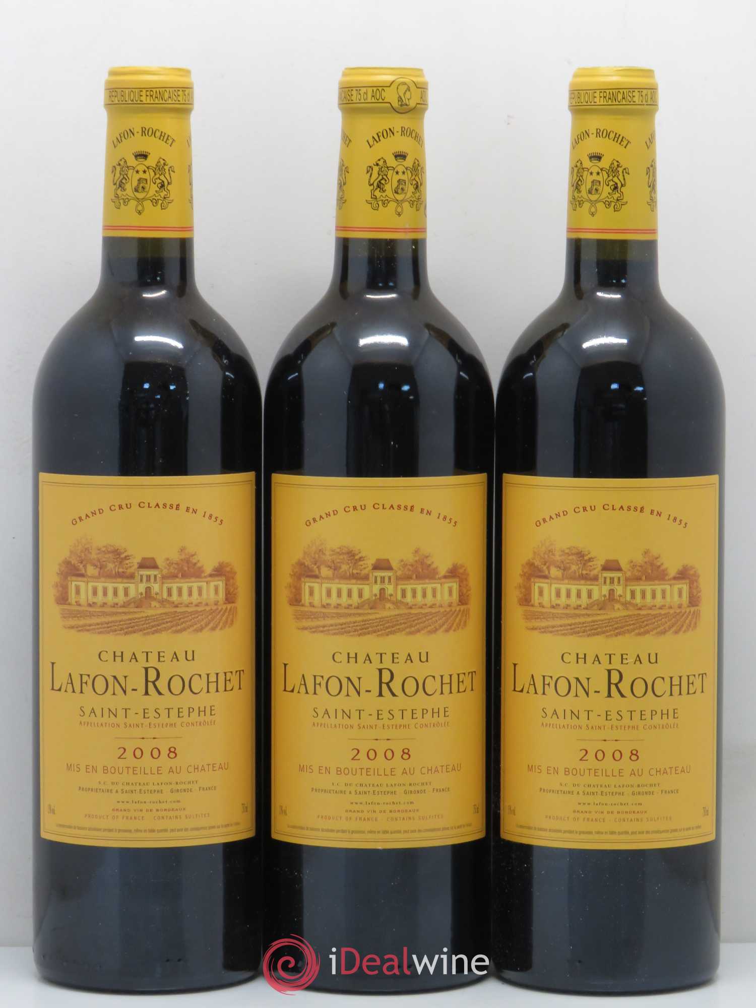 Château Lafon Rochet 4ème Grand Cru Classé 2008 - Lot de 12 bouteilles - 4