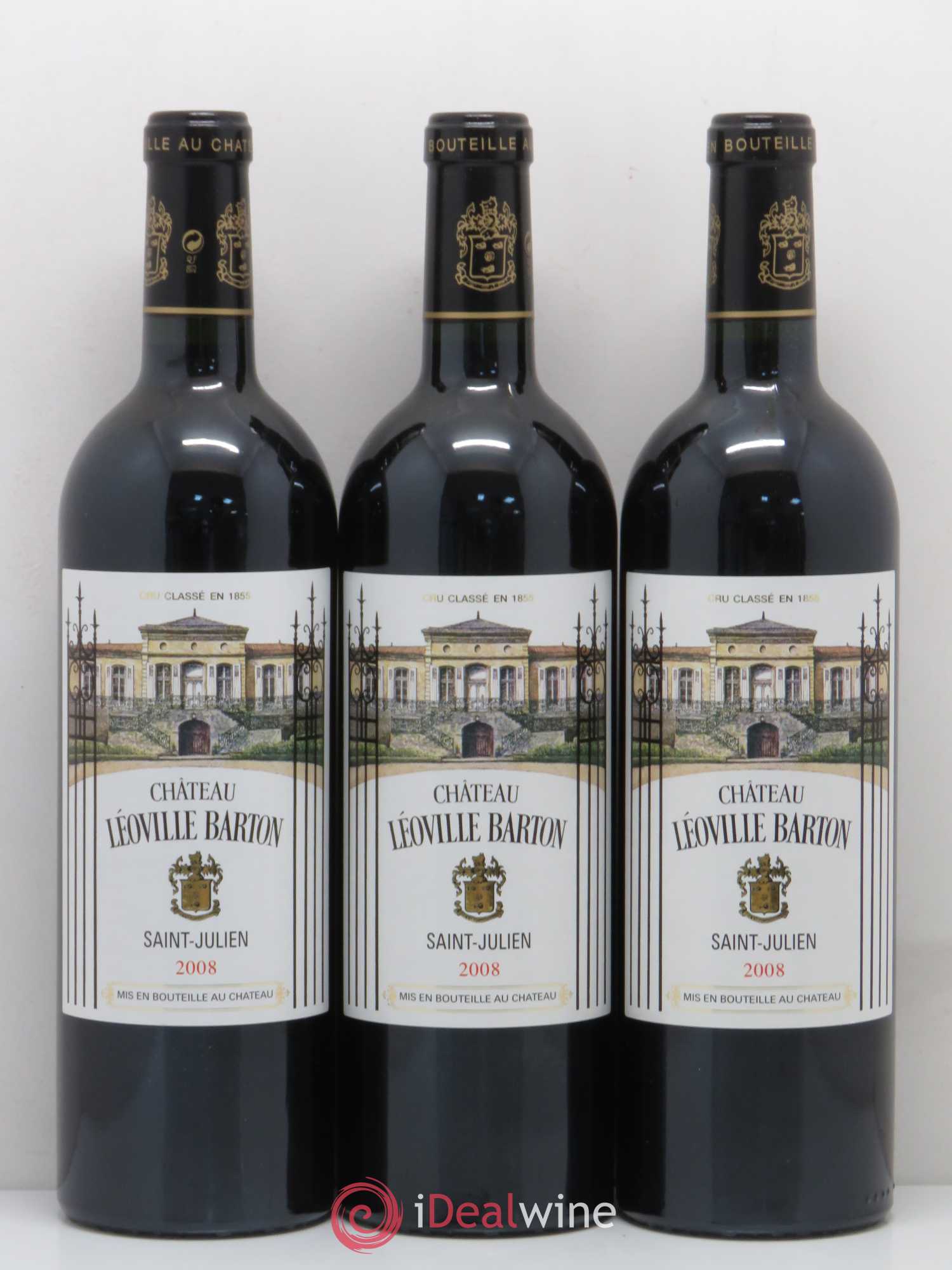 Château Léoville Barton 2ème Grand Cru Classé 2008 - Lot de 12 bouteilles - 1