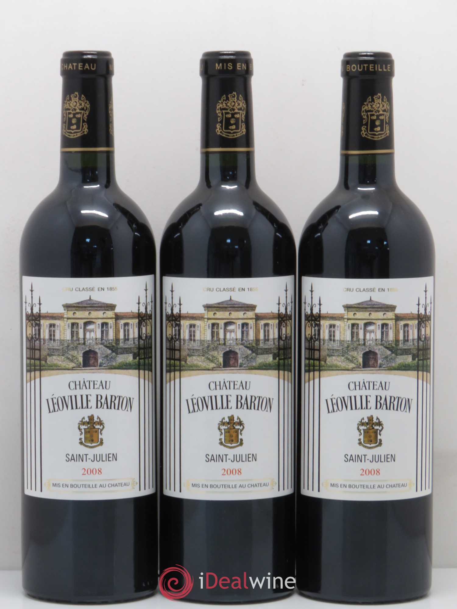 Château Léoville Barton 2ème Grand Cru Classé 2008 - Lot de 12 bouteilles - 4
