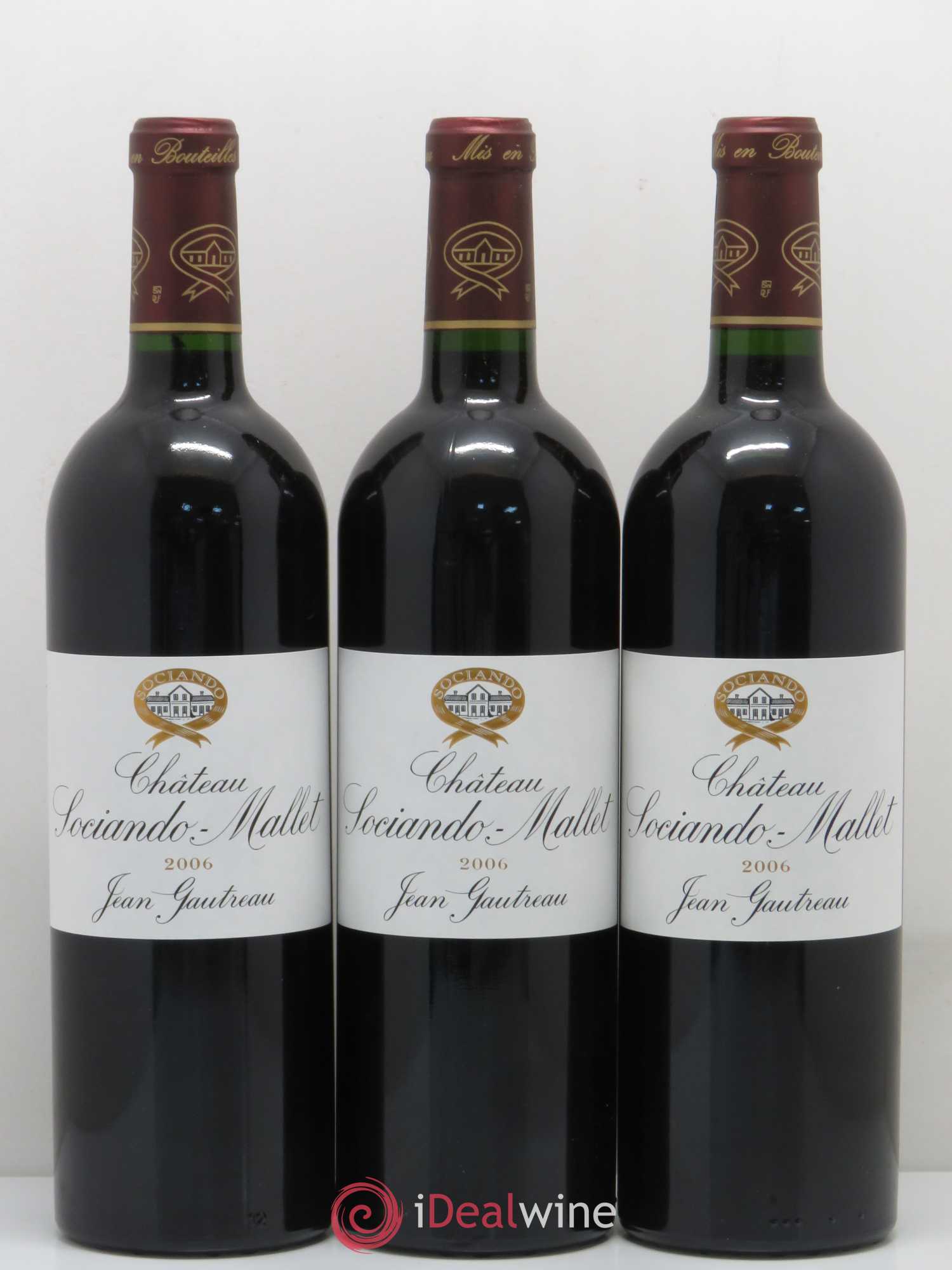 Château Sociando Mallet 2006 - Lot de 12 bouteilles - 1