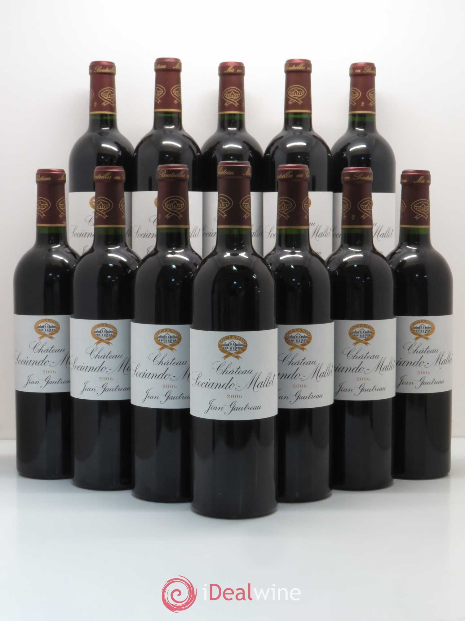 Château Sociando Mallet 2006 - Lot de 12 bouteilles - 0