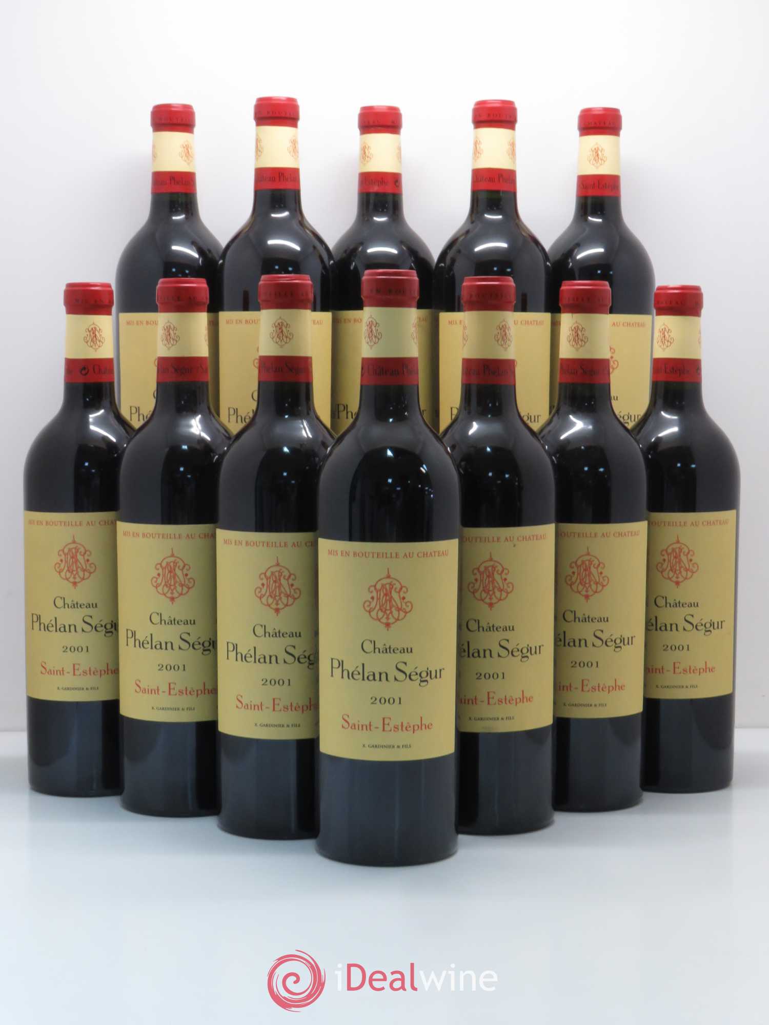 Château Phélan Ségur 2001 - Lot de 12 bouteilles - 0