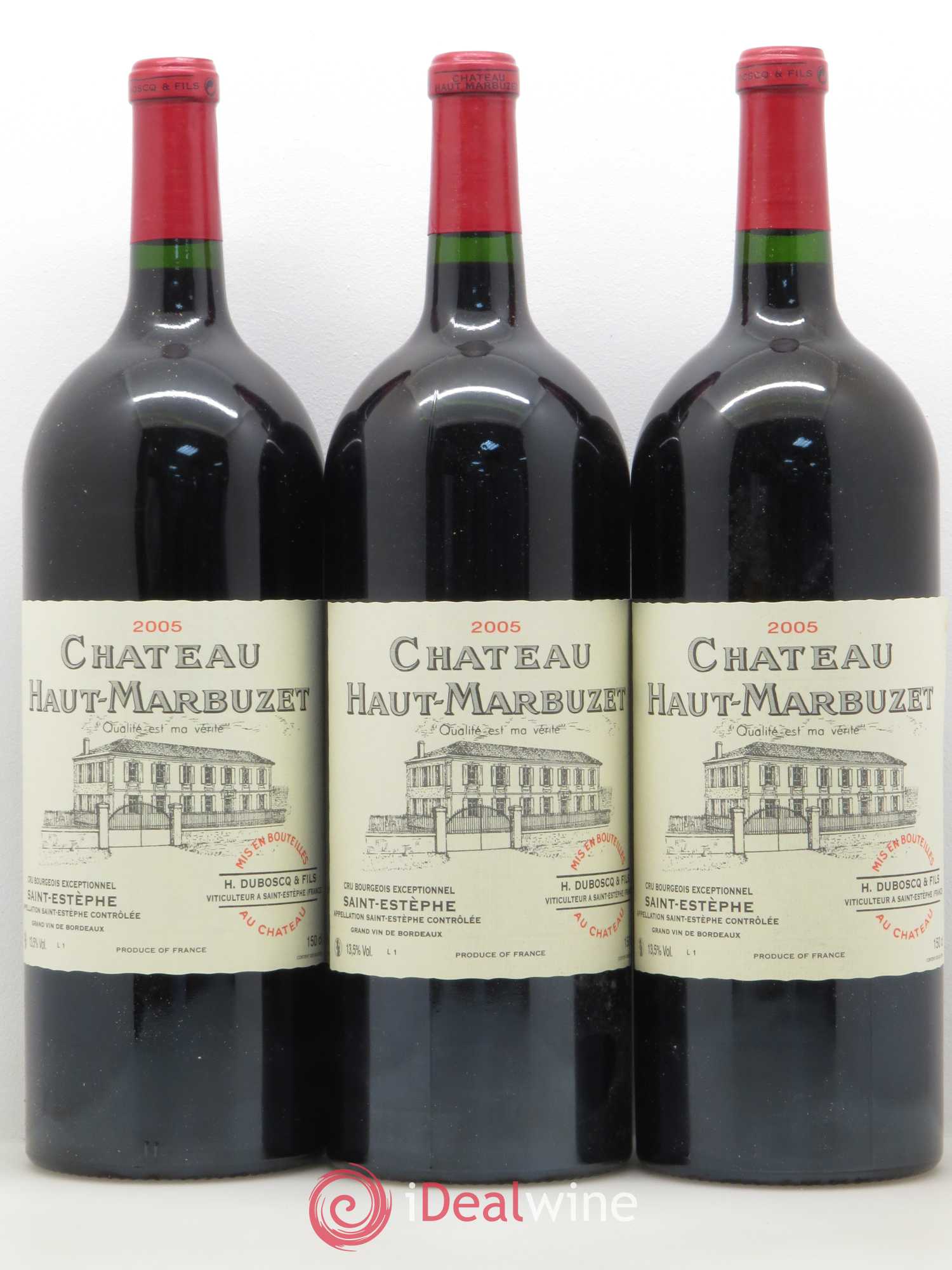 Château Haut Marbuzet 2005 - Lot de 6 magnums - 2