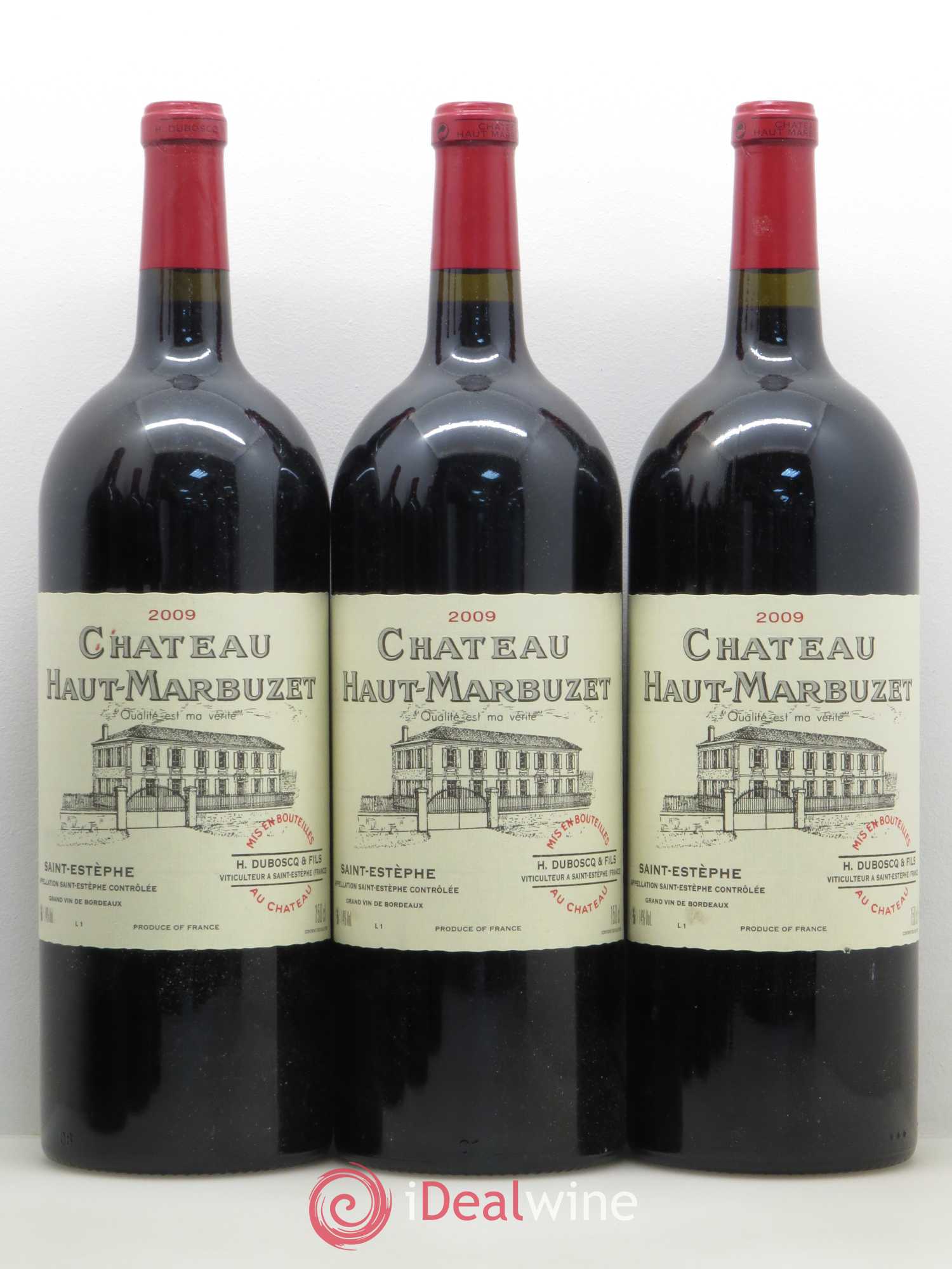Château Haut Marbuzet 2009 - Lot de 6 magnums - 1