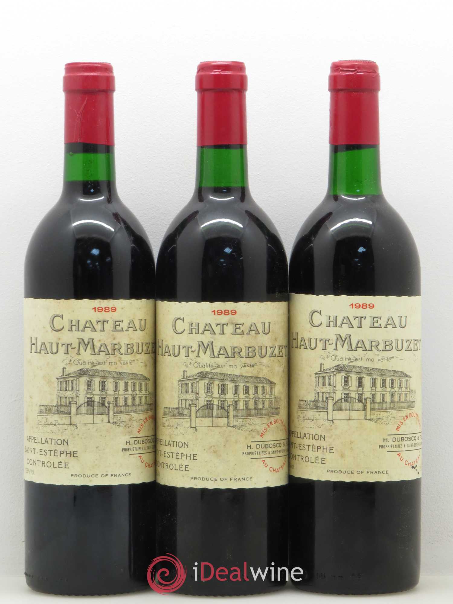 Château Haut Marbuzet 1989 - Lot de 12 bouteilles - 3