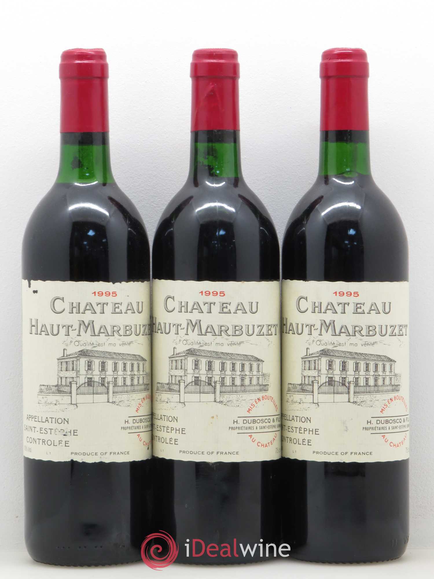 Château Haut Marbuzet 1995 - Lot de 12 bouteilles - 2