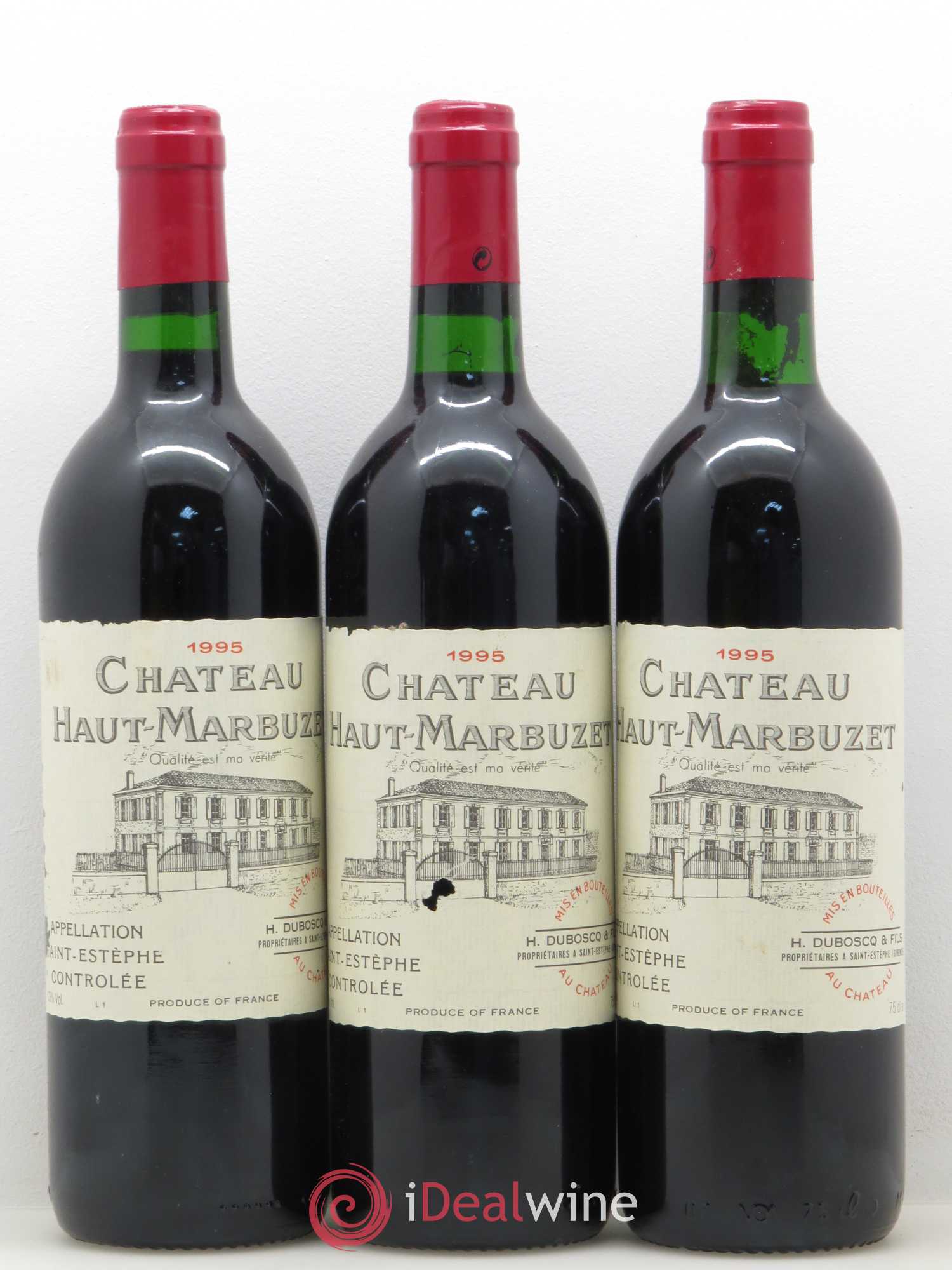 Château Haut Marbuzet 1995 - Lot de 12 bouteilles - 4