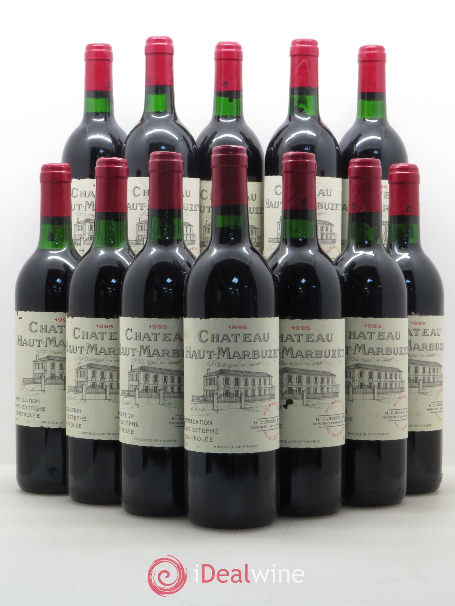 Château Haut Marbuzet 1995 - Lot de 12 bouteilles - 0