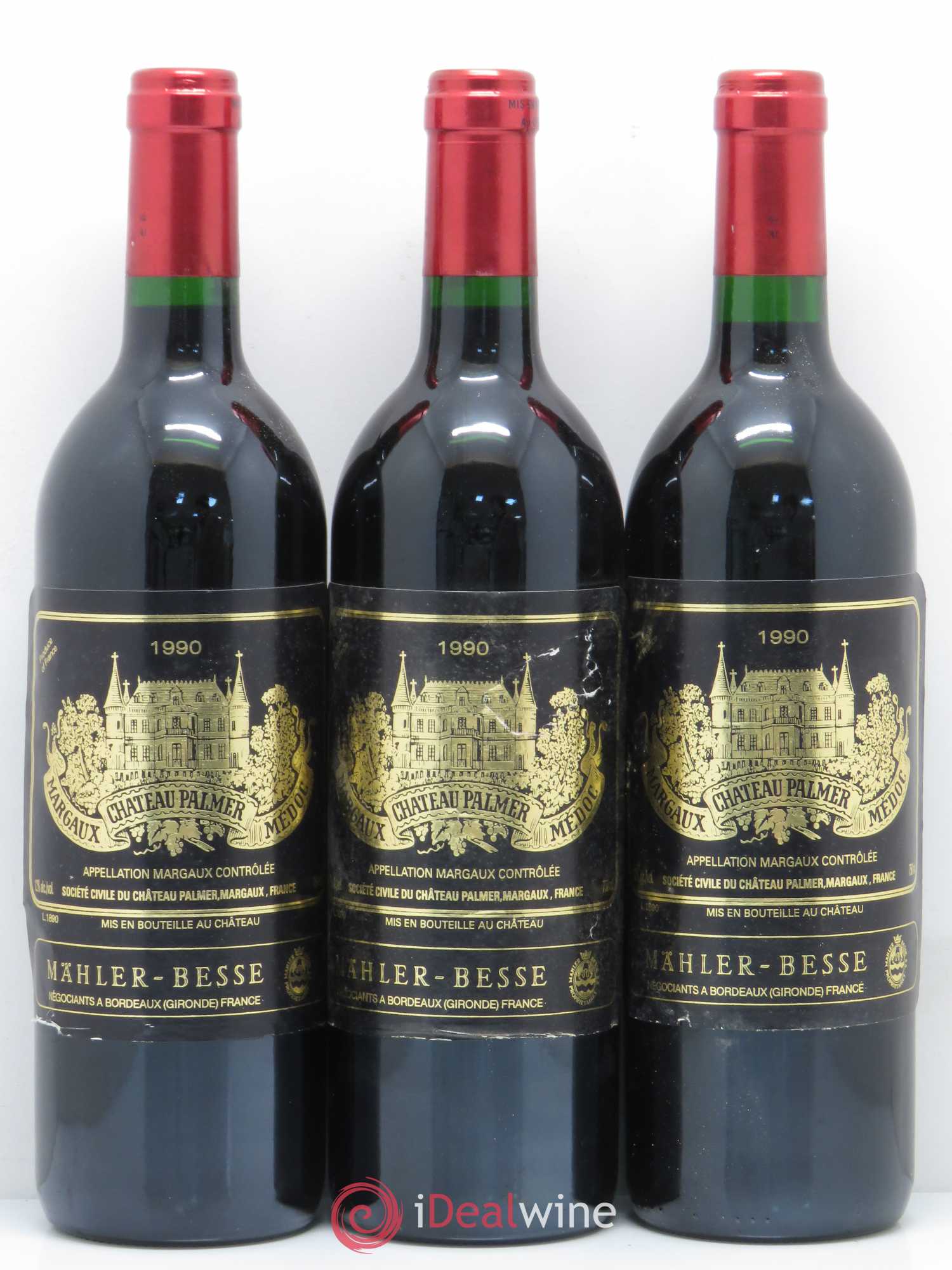 Château Palmer 3ème Grand Cru Classé 1990 - Lot de 12 bouteilles - 3