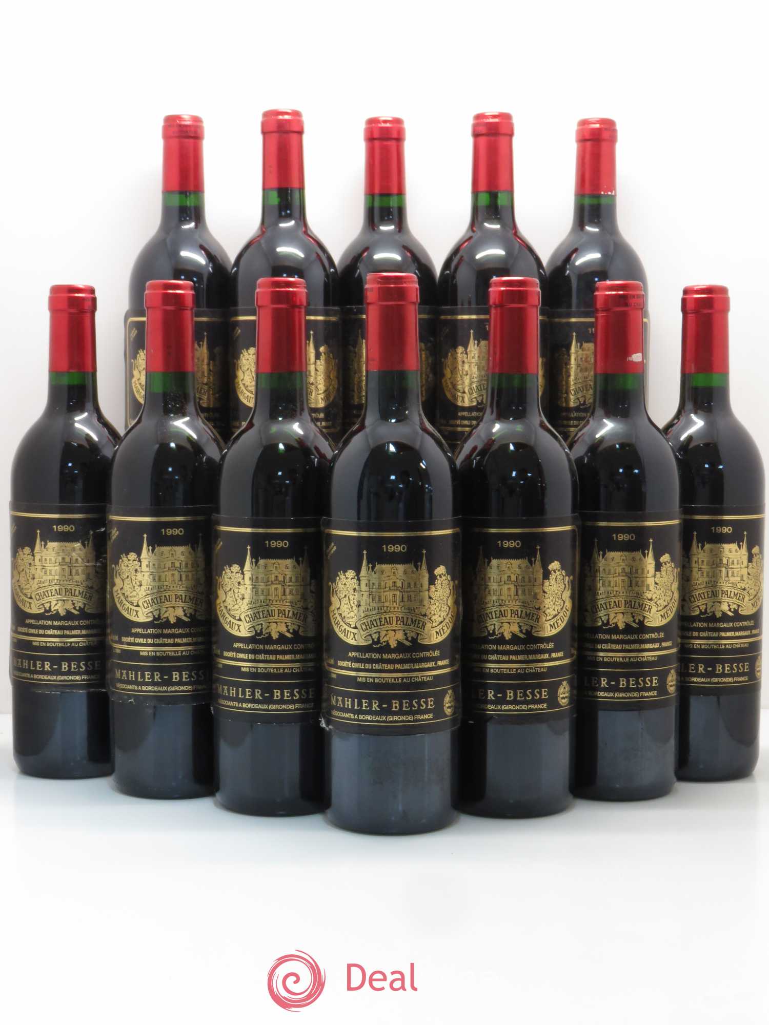 Château Palmer 3ème Grand Cru Classé 1990 - Lot de 12 bouteilles - 0