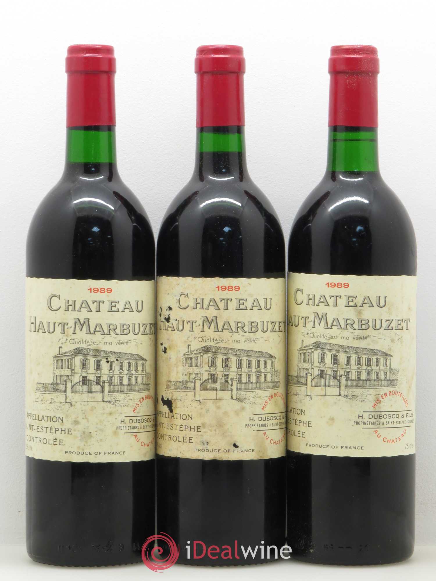 Château Haut Marbuzet 1989 - Lot de 12 bouteilles - 3