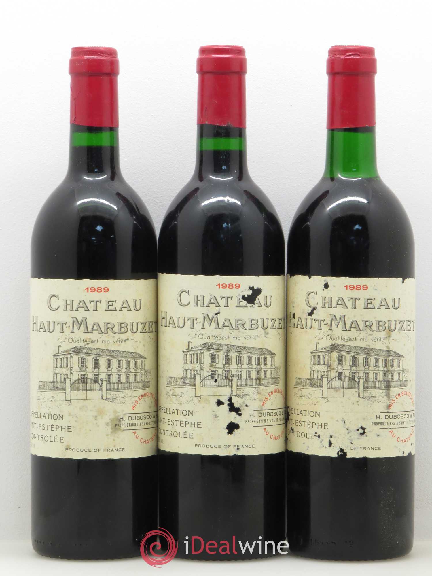 Château Haut Marbuzet 1989 - Lot de 12 bouteilles - 4