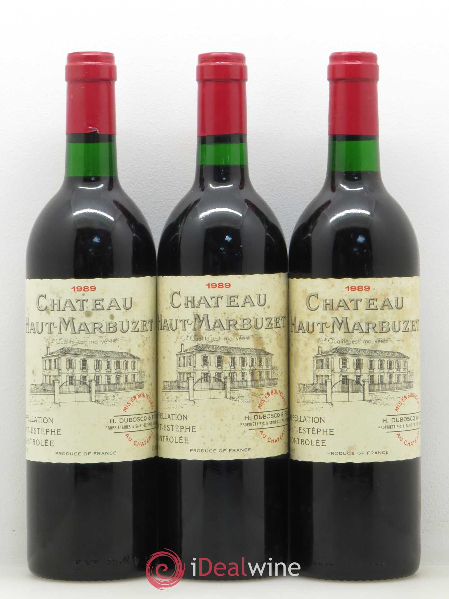 Château Haut Marbuzet 1989 - Lot de 12 bouteilles - 3