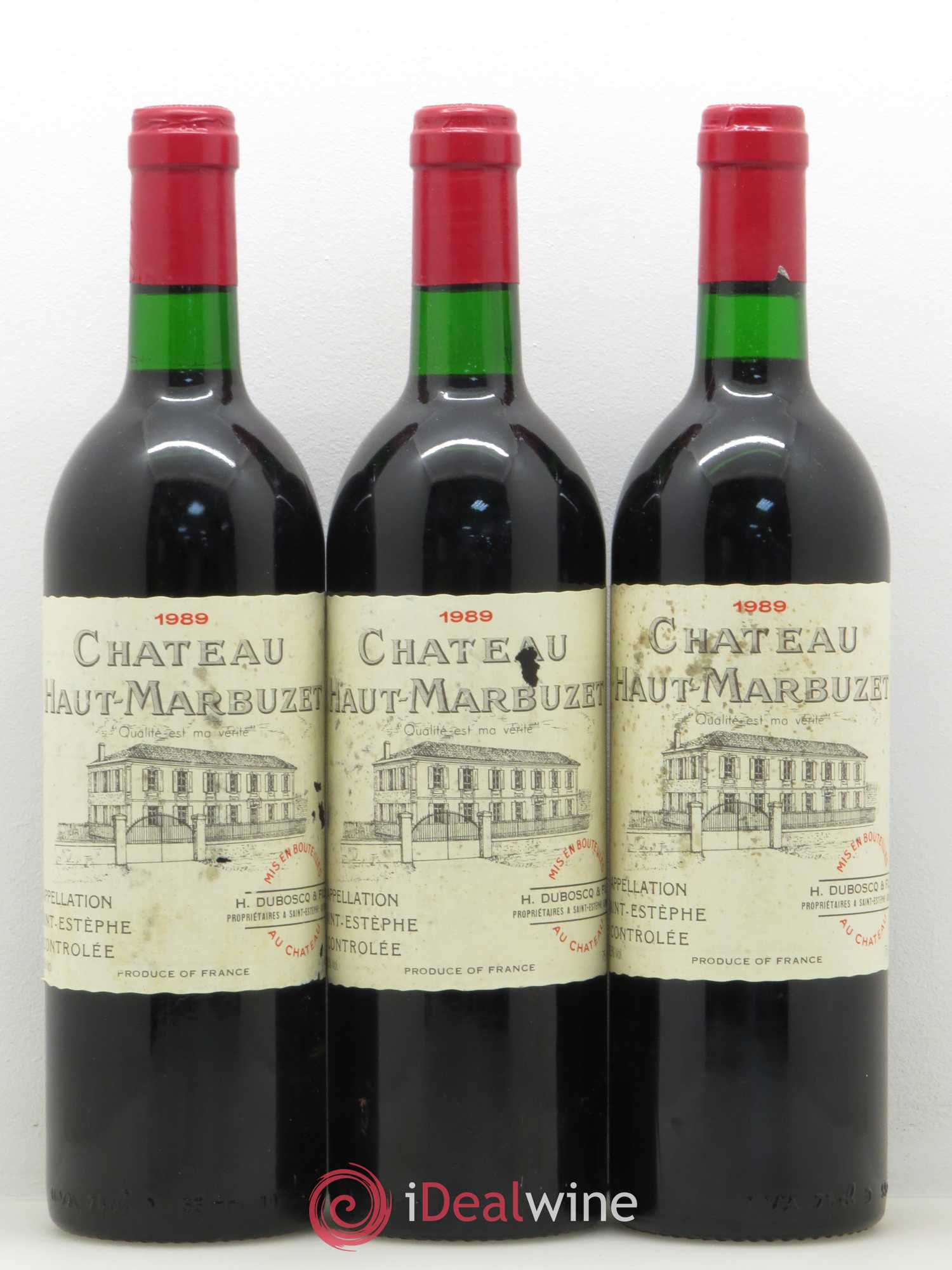 Château Haut Marbuzet 1989 - Lot de 12 bouteilles - 4