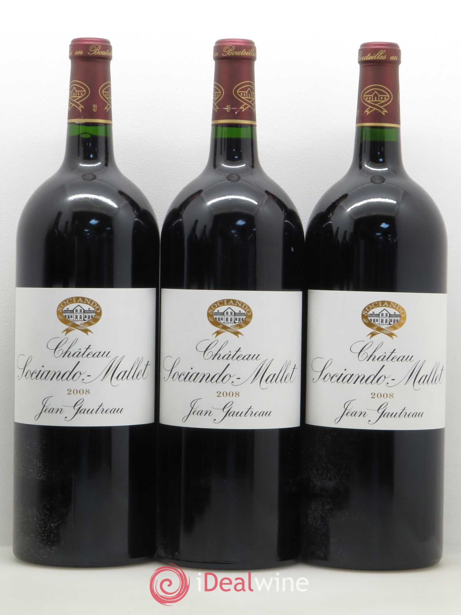 Château Sociando Mallet 2008 - Lot de 6 magnums - 1