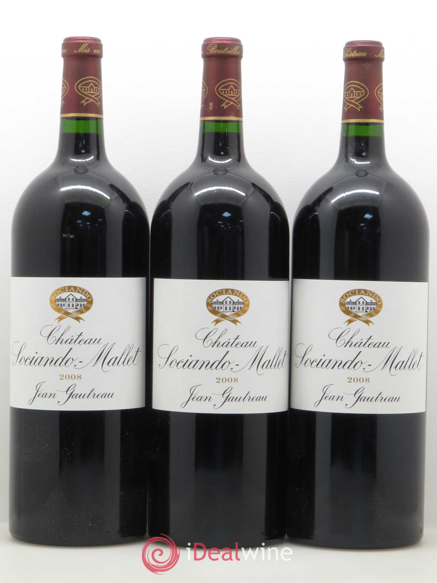 Château Sociando Mallet 2008 - Lot de 6 magnums - 2