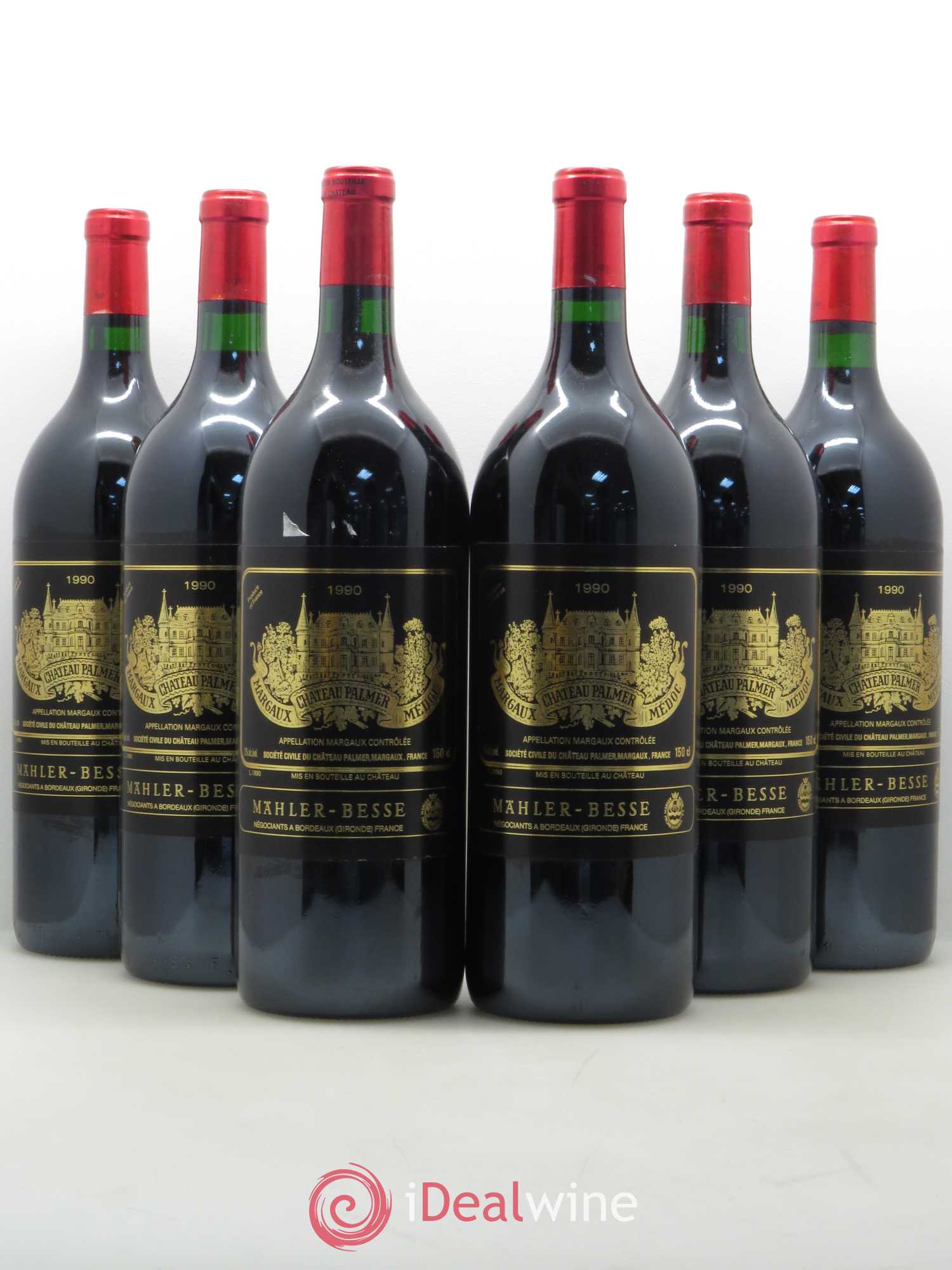 Château Palmer 3ème Grand Cru Classé 1990 - Lot de 6 magnums - 0