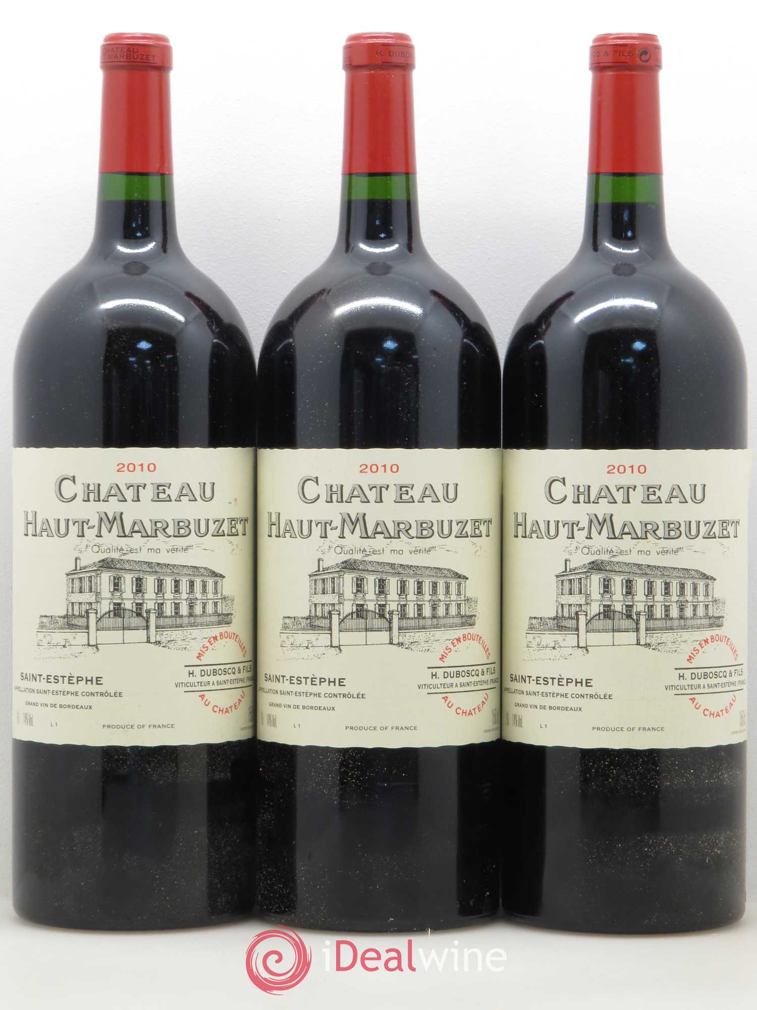 Château Haut Marbuzet 2010 - Lot de 6 magnums - 2