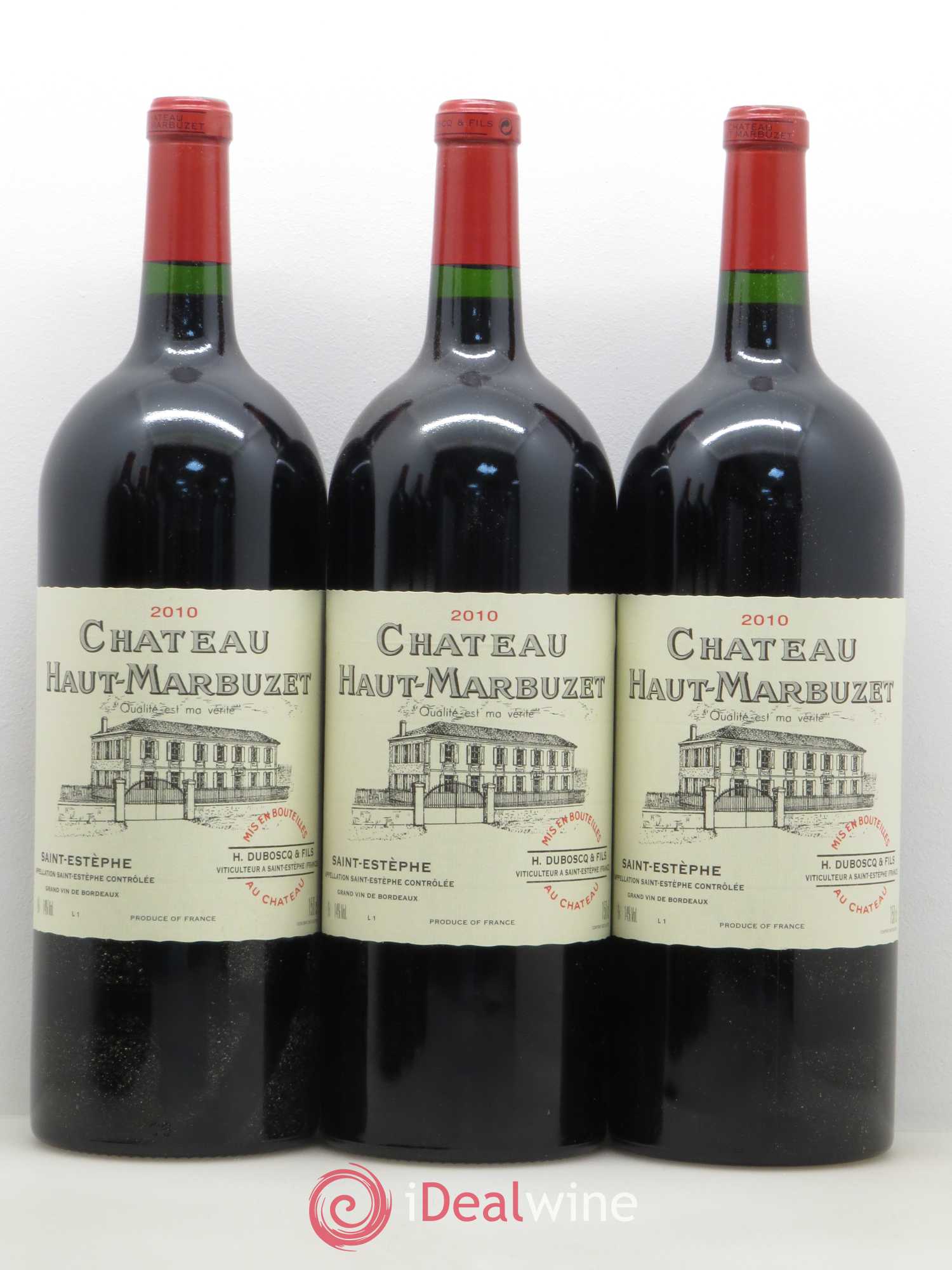 Château Haut Marbuzet 2010 - Lot de 6 magnums - 1