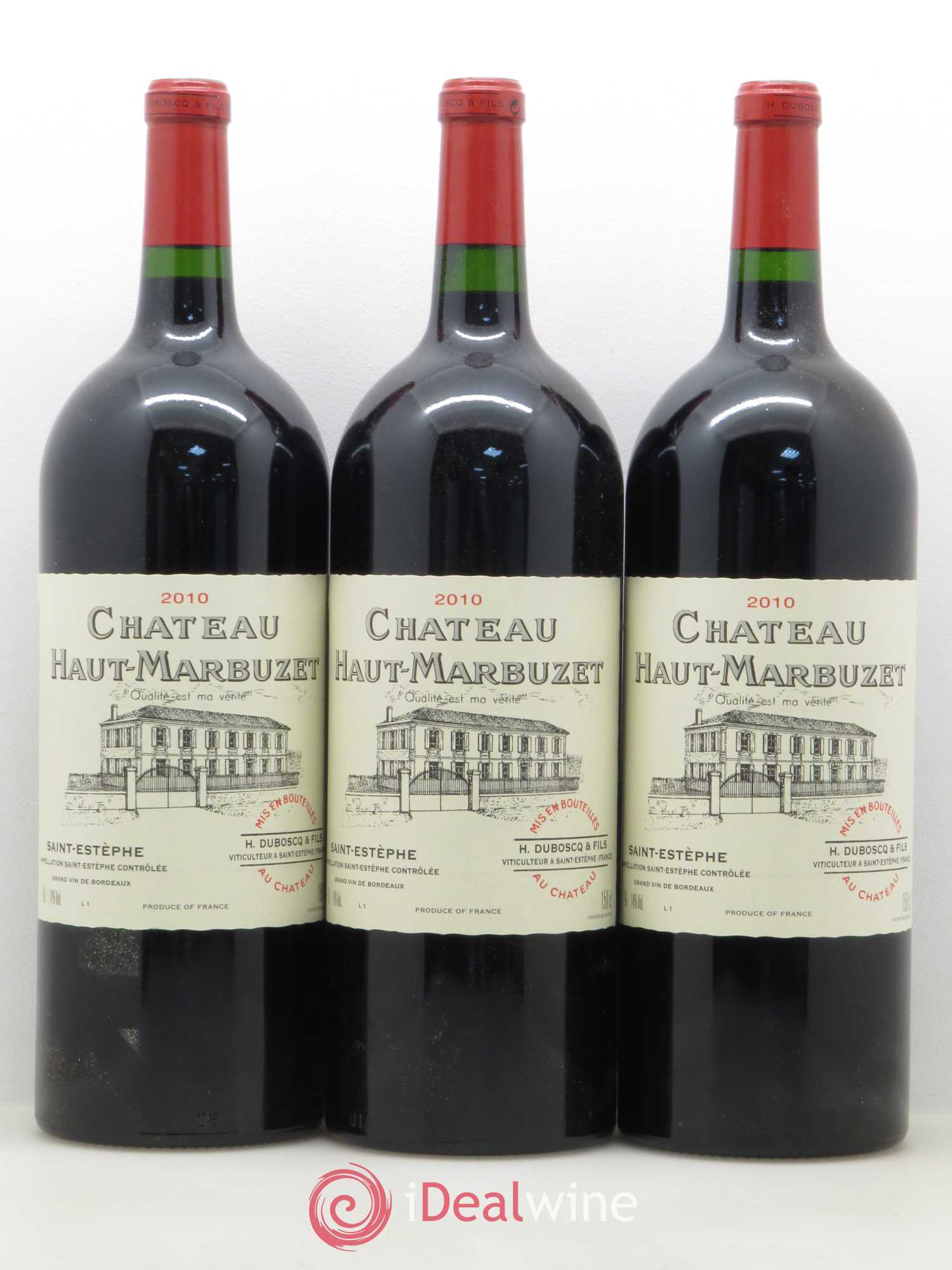 Château Haut Marbuzet 2010 - Lot de 6 magnums - 2