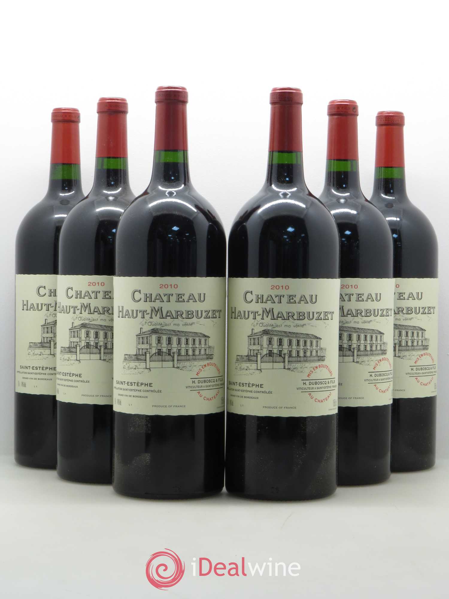 Château Haut Marbuzet 2010 - Lot de 6 magnums - 0