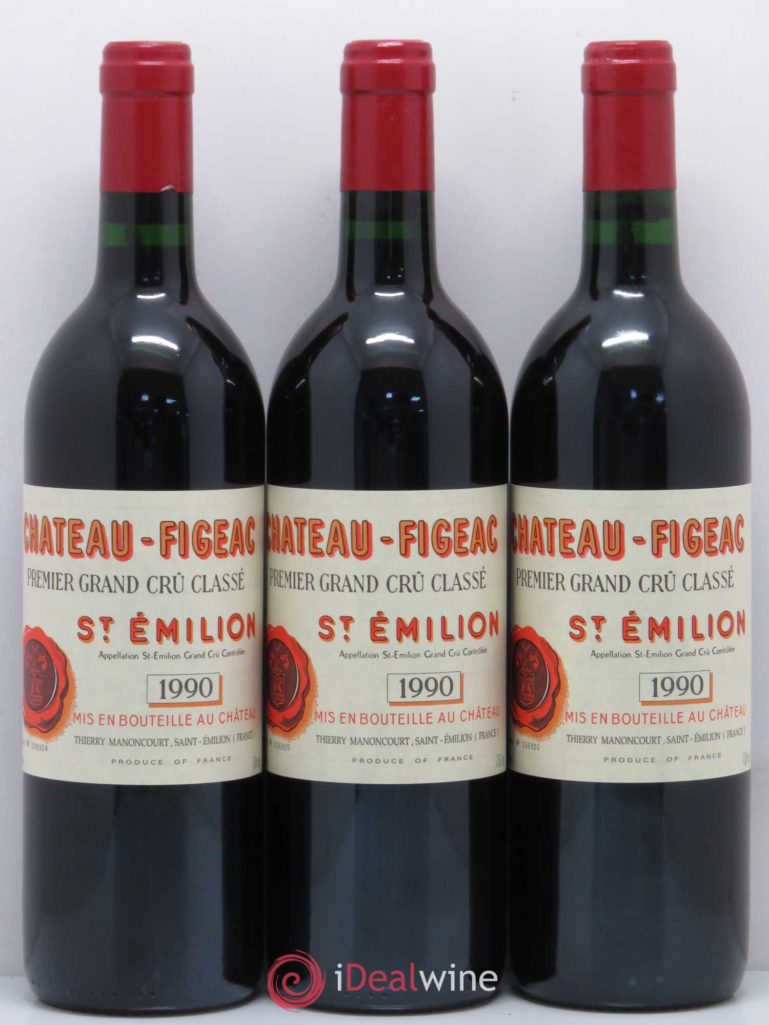 Château Figeac 1er Grand Cru Classé A 1990 - Lot de 11 bouteilles - 1